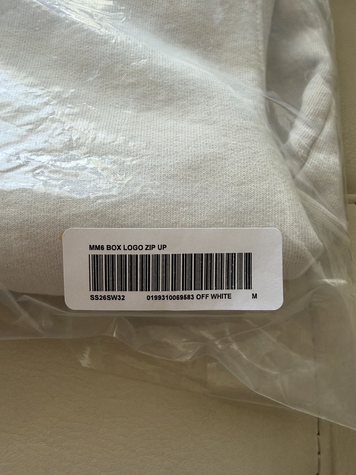 Maison Margiela × Supreme Supreme Maison Margiela MM6 Box Logo Zip Up WHITE M Size US M / EU 48-50 / 2 - 3 Thumbnail