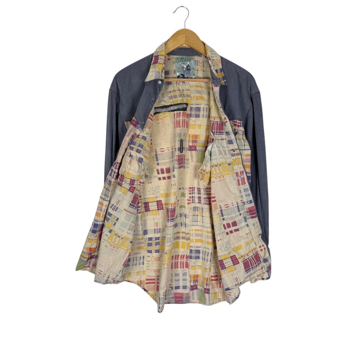 Nigel Cabourn 🌟NIGEL CABOURN PATHCWORK WESTERN SHIRTS Size US M / EU 48-50 / 2 - 10 Thumbnail