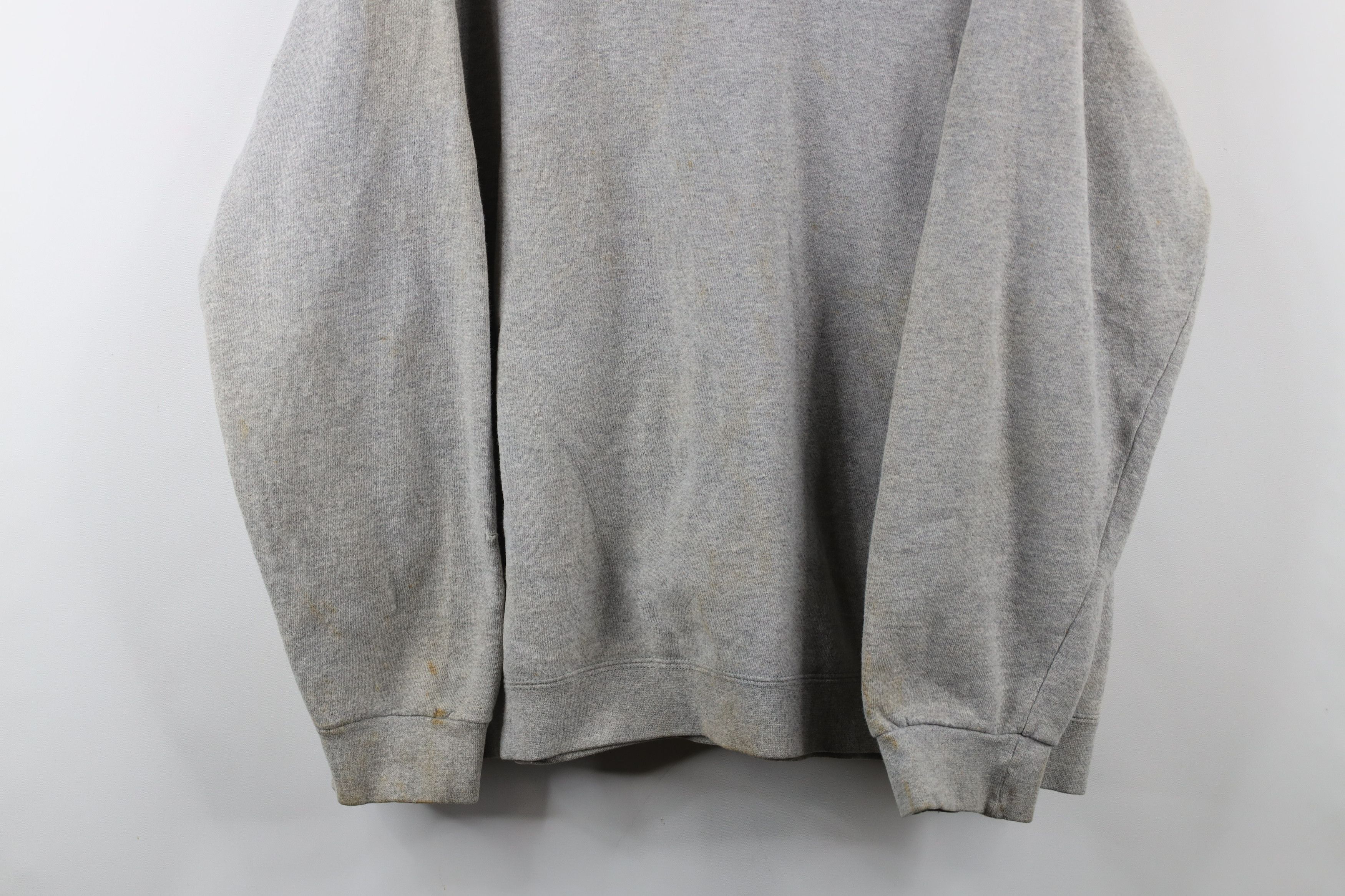 Nike × Vintage Vintage 90s Nike Athletics Spell Felt Patch Sweatshirt USA Size US L / EU 52-54 / 3 - 3 Thumbnail