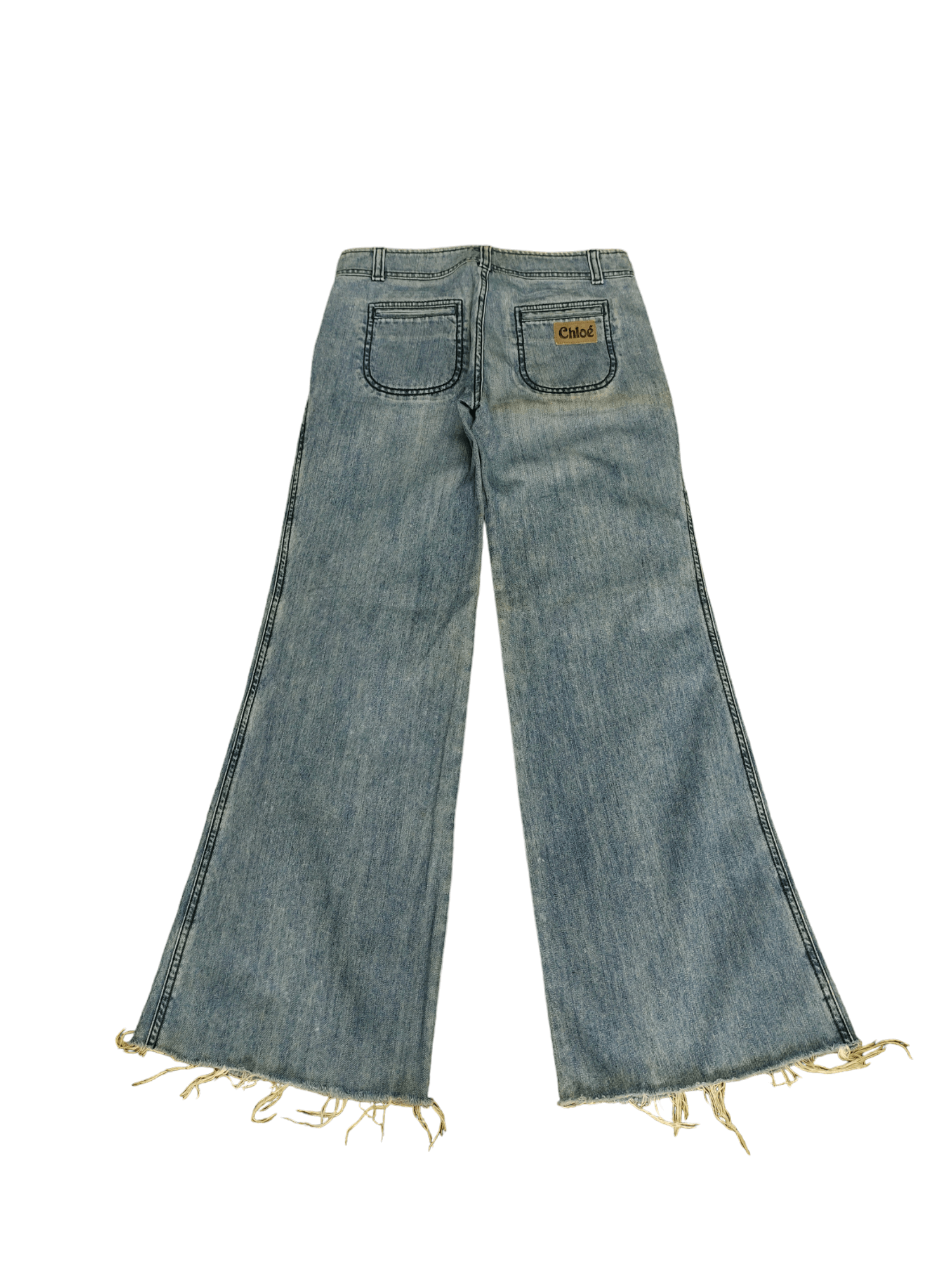 Chloe Flare Jeans Vintage 90s Chloe Release Hem Boot Cut Size 27" / US 4 / IT 40 - 13 Thumbnail