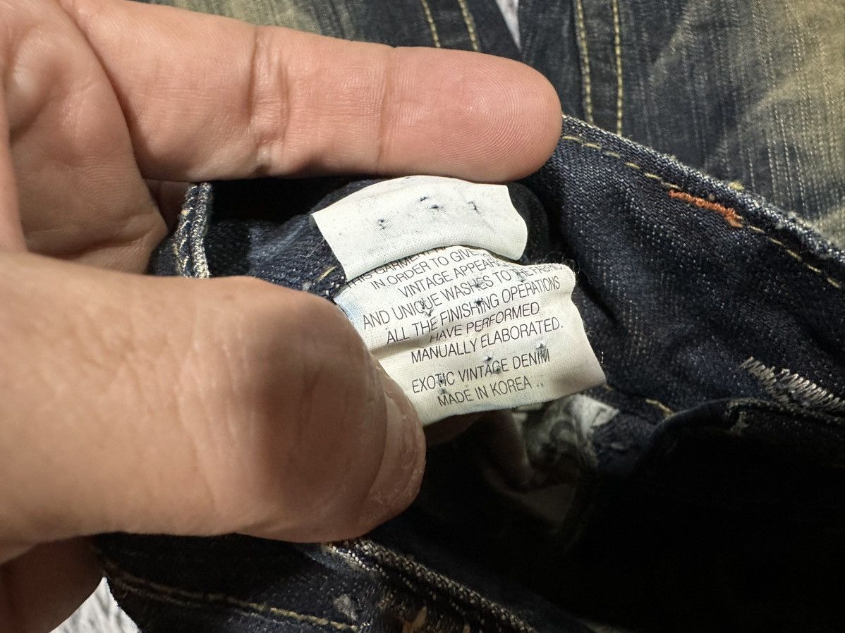Tornado Mart 🔥Sick Y2K Lolita Exotic Vintage Denim Mud Wash Flared Zipper Size US 28 / EU 44 - 17 Thumbnail
