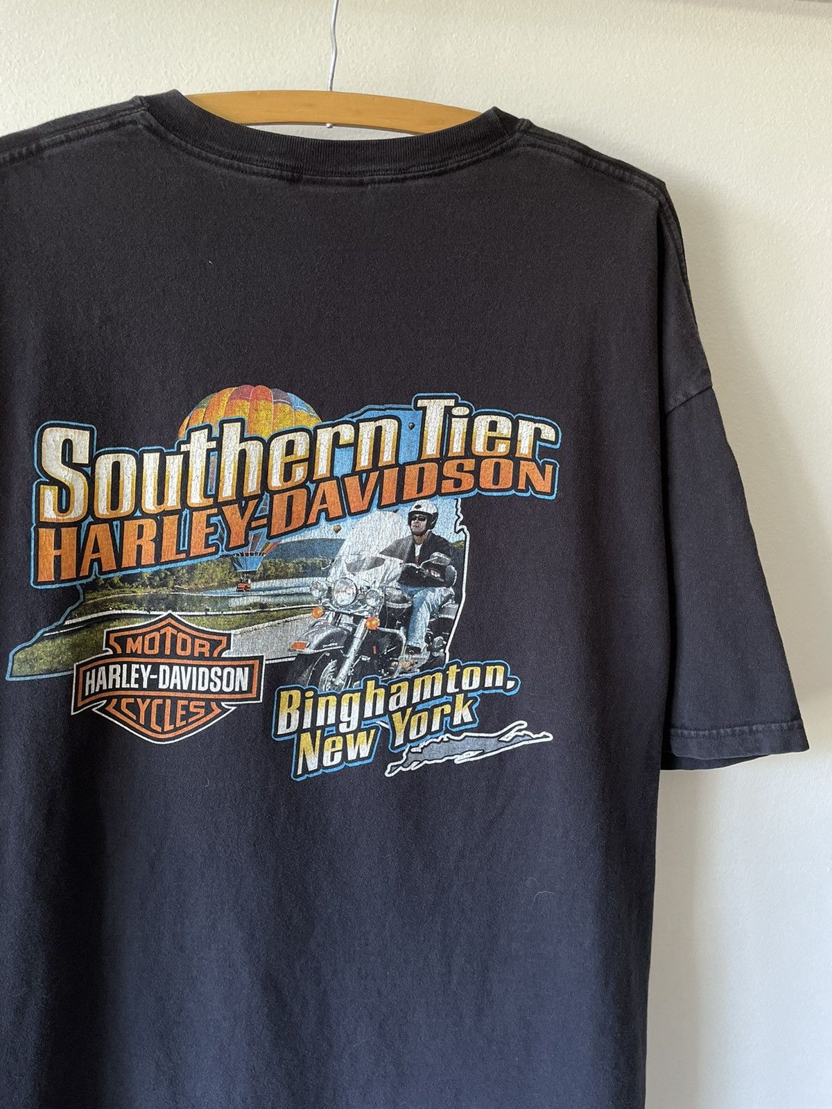 Harley Davidson × Vintage Vintage Oversized Flames Harley Davidson Dice tee Size US XXL / EU 58 / 5 - 7 Thumbnail