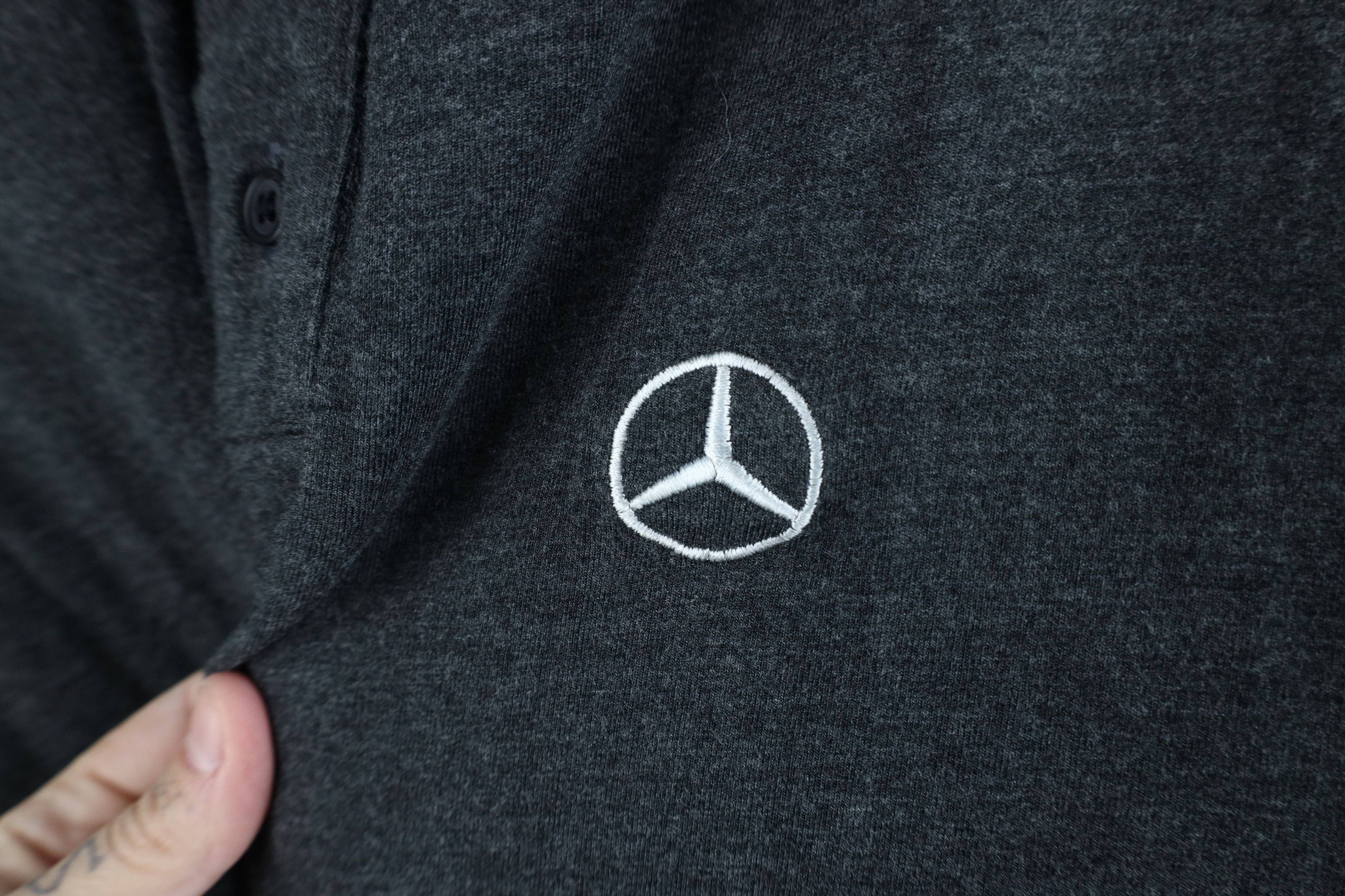 Vintage Vintage Mercedes Benz Collection Logo Long Sleeve Polo Size US XXL / EU 58 / 5 - 4 Thumbnail