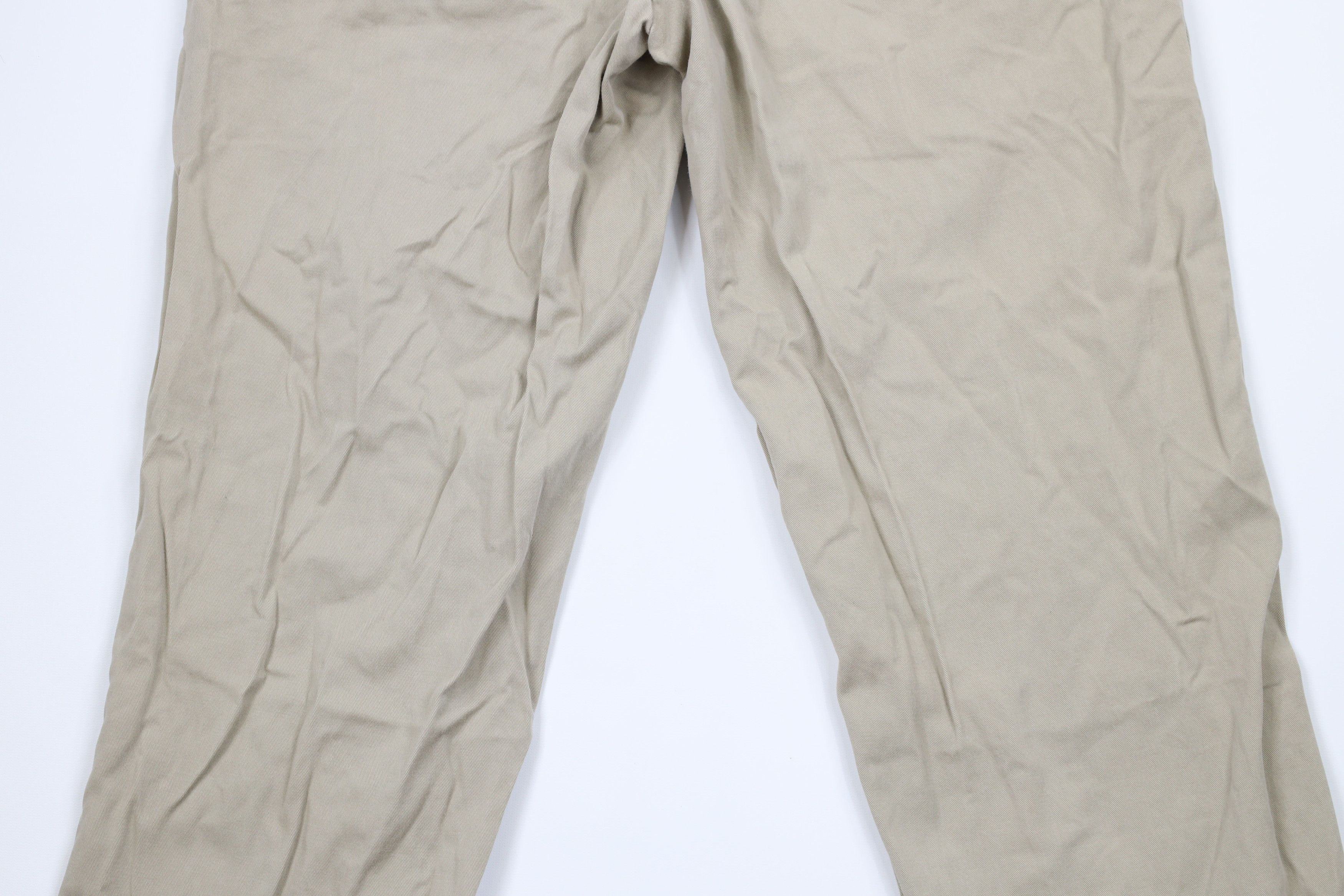 Ralph Lauren × Vintage Vintage 90s Ralph Lauren Leg Chino Pants Beige Cotton Size US 35 - 11 Thumbnail