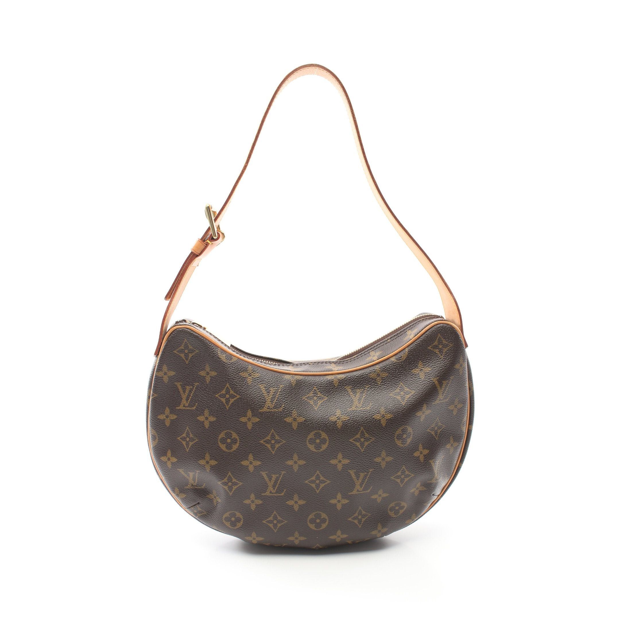 Louis Vuitton Louis Vuitton Croissant Mm Monogram Shoulder Bag Leather Brown Size ONE SIZE - 1 Thumbnail