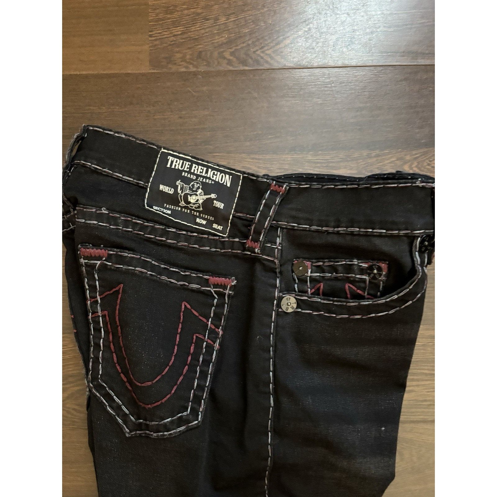 True Religion True Religion Ricky Relaxed Straight Size 31X32 Dark Pocket Size US 31 - 6 Thumbnail