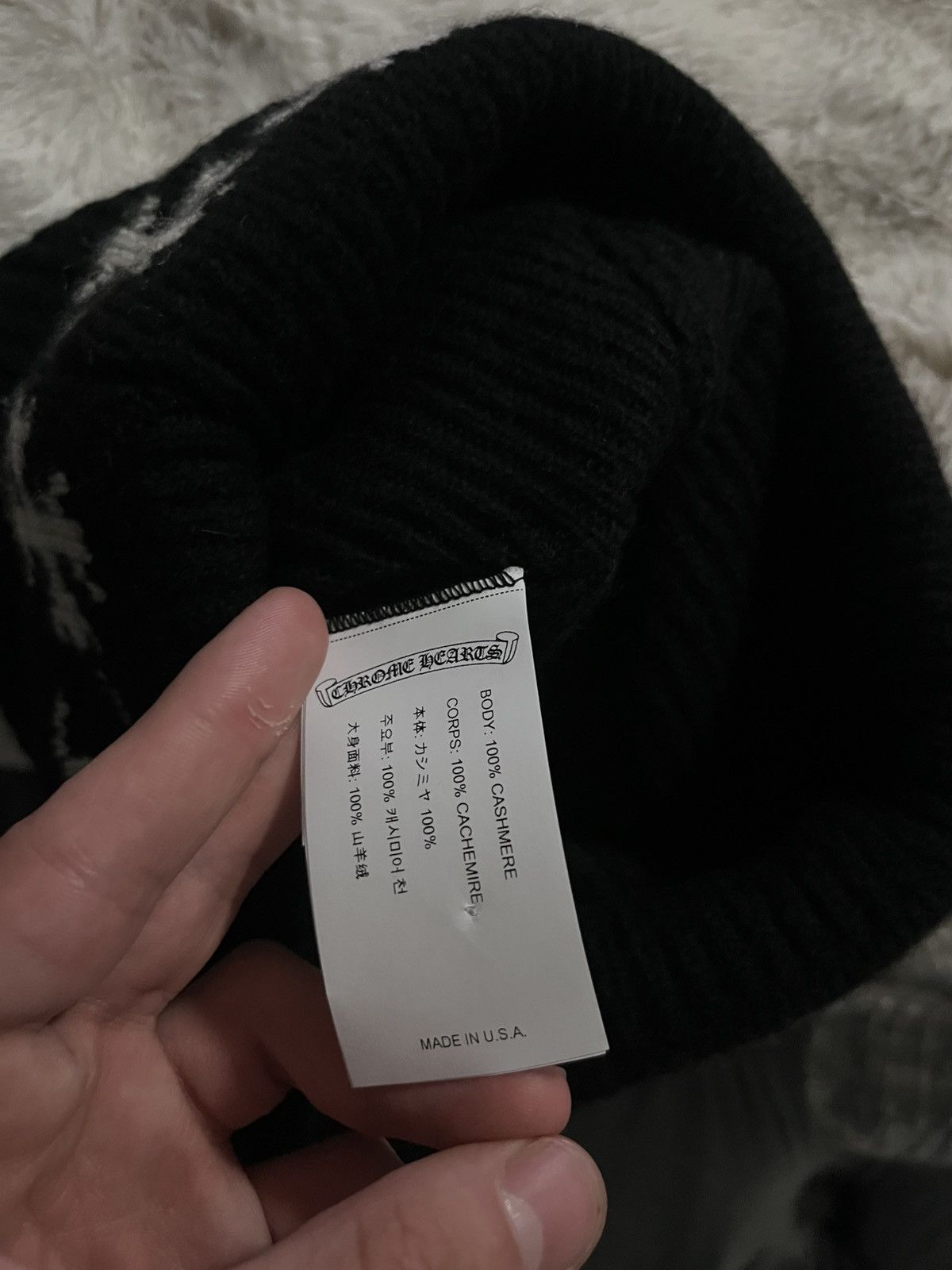 Chrome Hearts Chrome Hearts Big Daddy NYC Beanie Size ONE SIZE - 6 Thumbnail