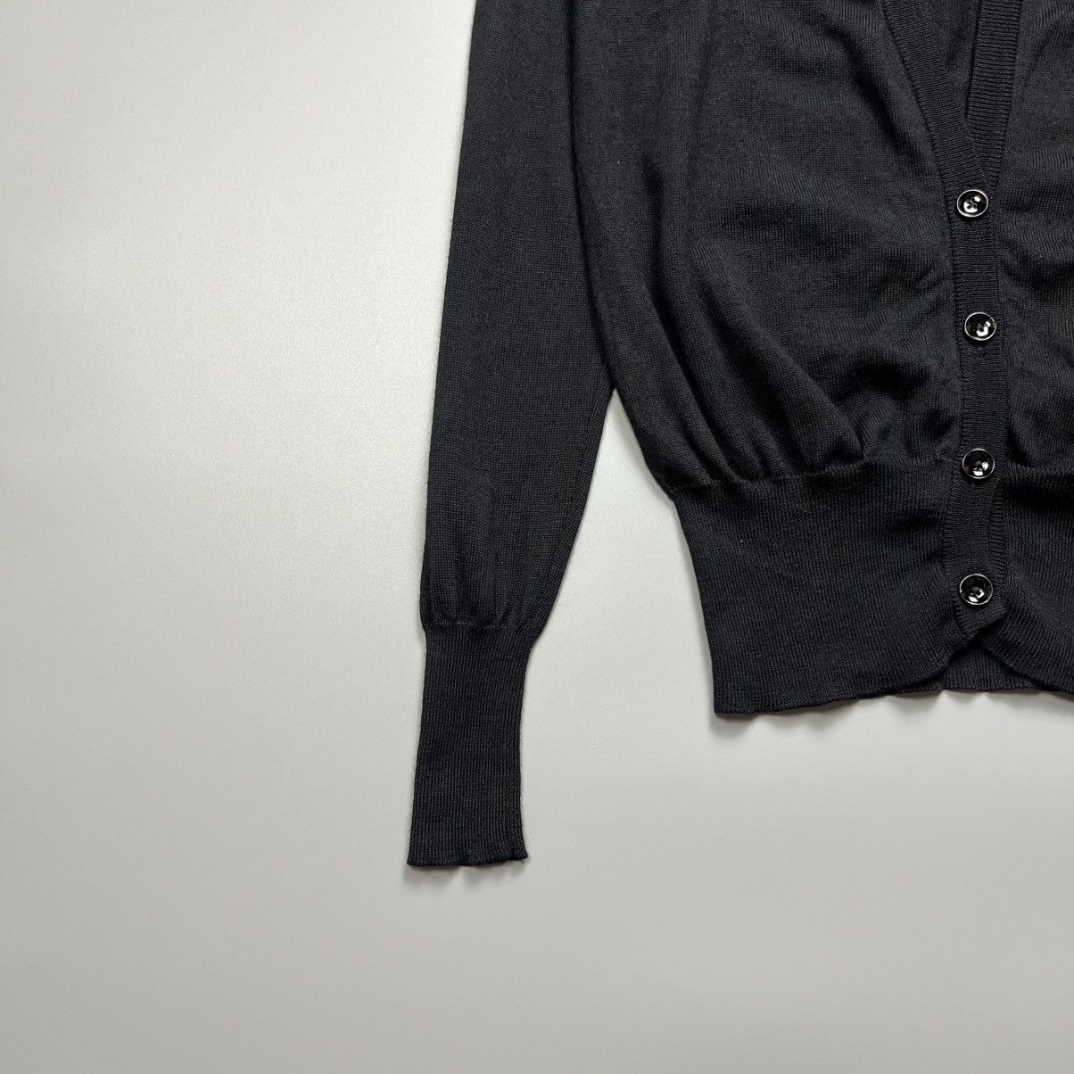 Maison Margiela Maison Margiela - Line 4 Double Collar Wool - Cardigan Size ONE SIZE - 6 Thumbnail
