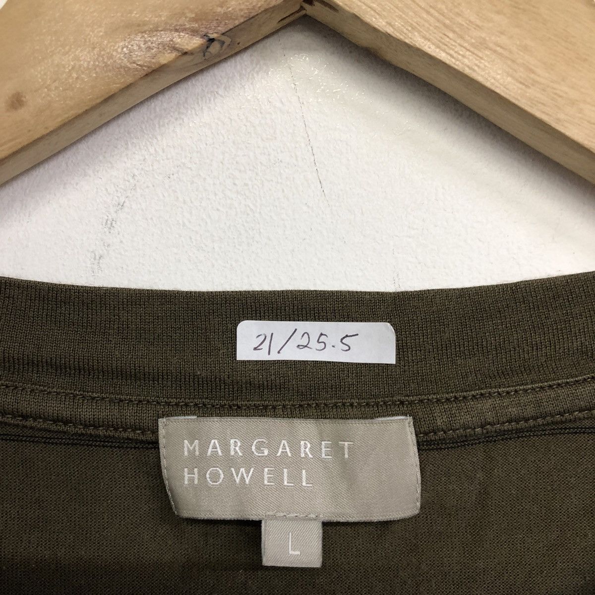 Margaret Howell Margaret Howell Olive Green Matelot Stripe Shirt Size US L / EU 52-54 / 3 - 8 Thumbnail