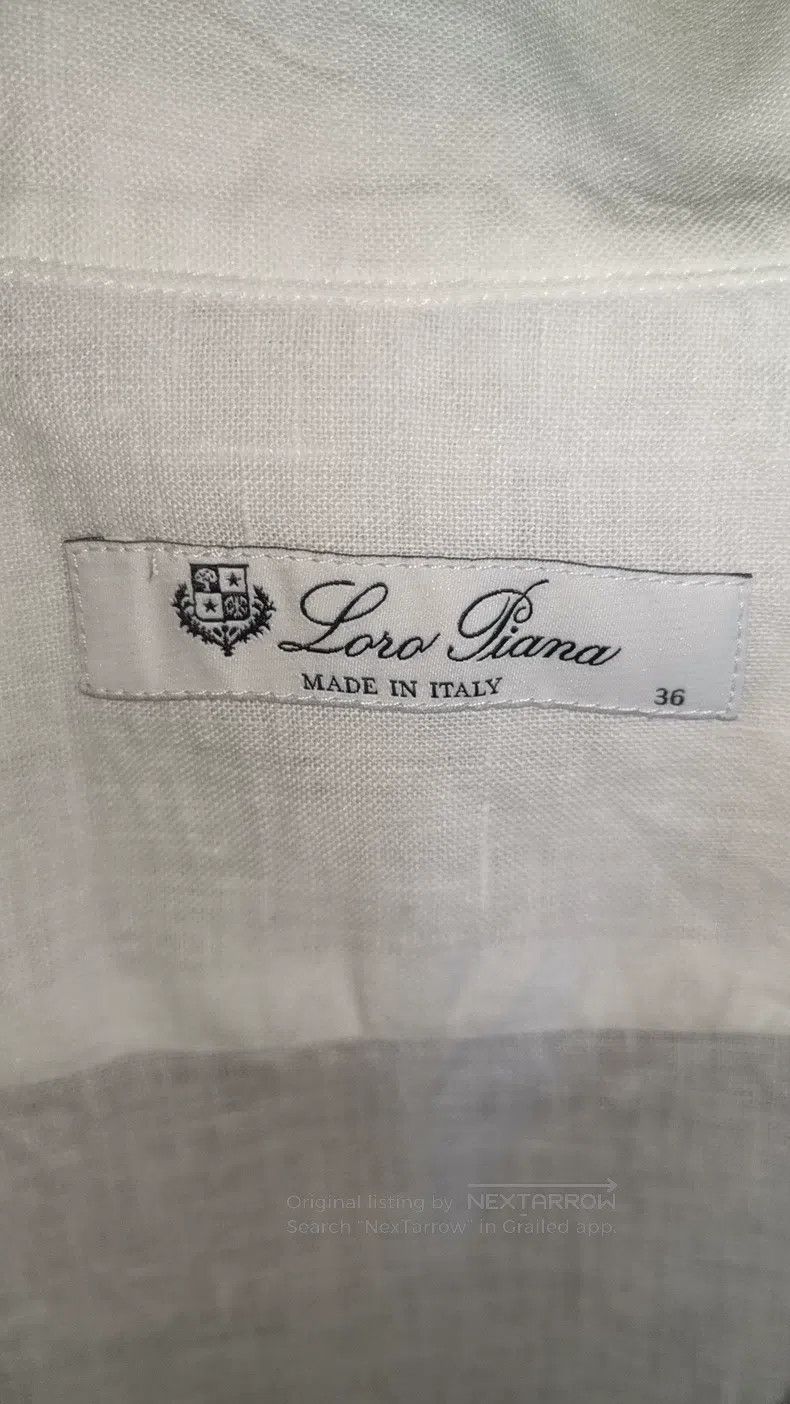 Loro Piana Loro Piana White Linen Shirt Size XS / US 0-2 / IT 36-38 - 2 Thumbnail