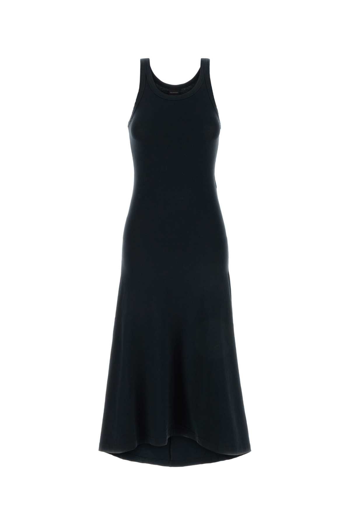 Balenciaga Slate Stretch Cotton Dress Size XS / US 0-2 / IT 36-38 - 1 Thumbnail
