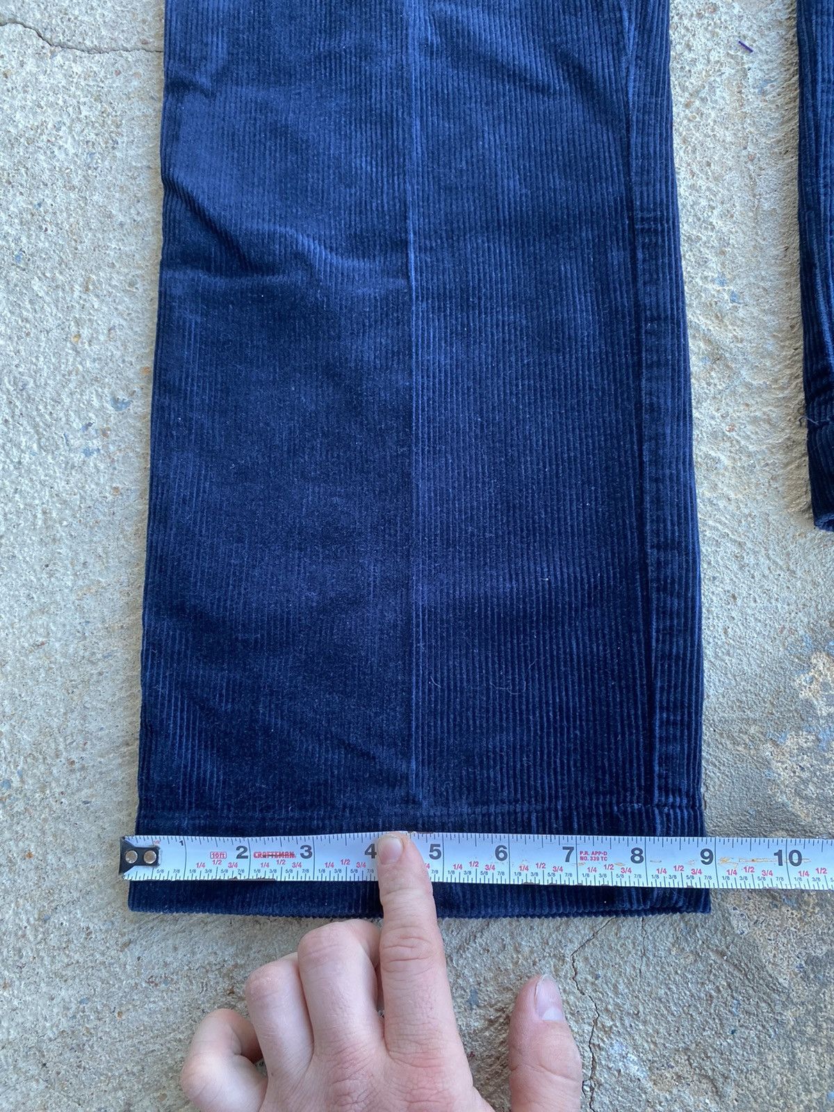 Polo Ralph Lauren × Vintage Vintage Y2K Polo Ralph Lauren Navy Corduroy Pants 28x29 Size US 28 / EU 44 - 11 Thumbnail