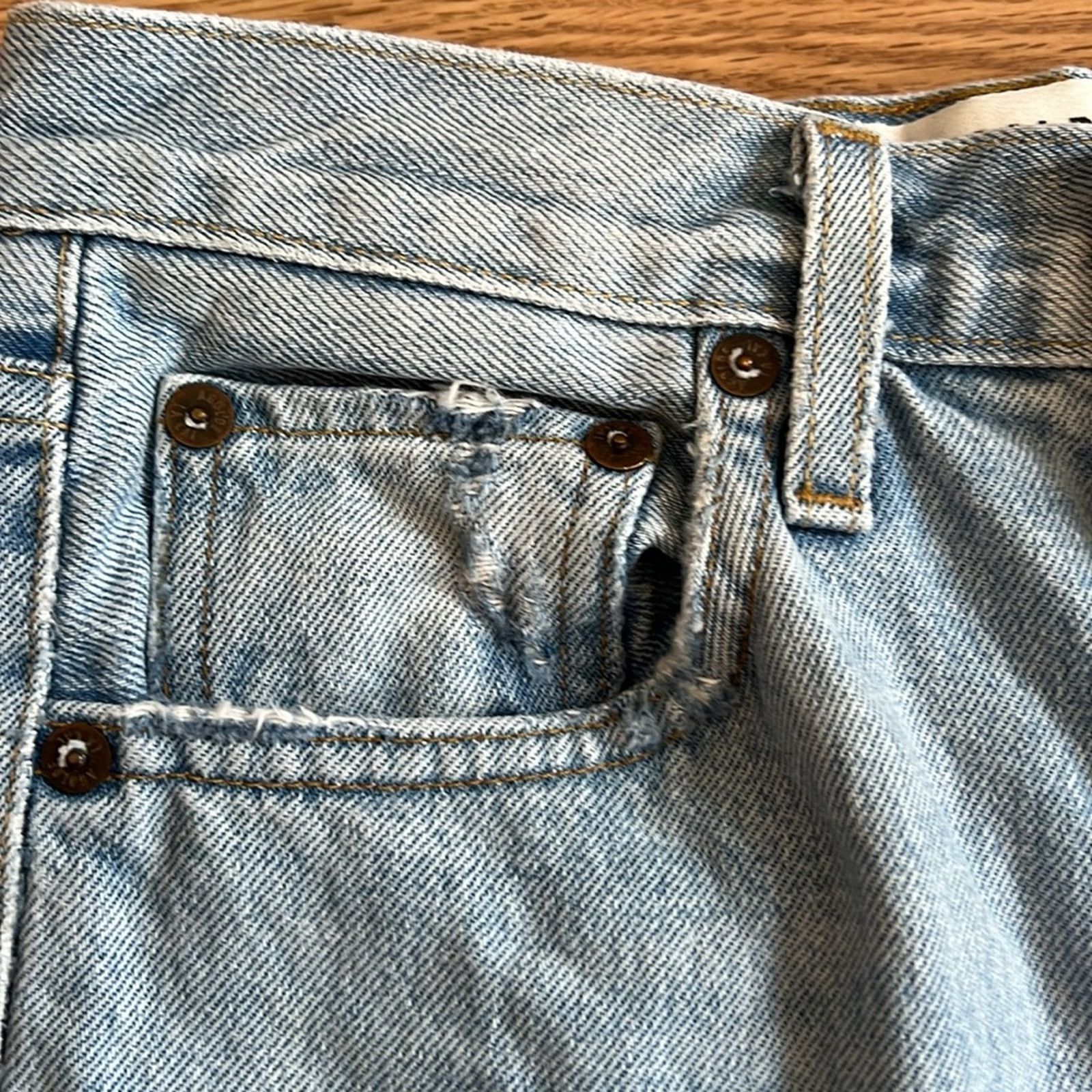Agolde Agolde Riley High Rise Straight Crop Jeans Size 24" / US 00 / IT 34 - 5 Thumbnail