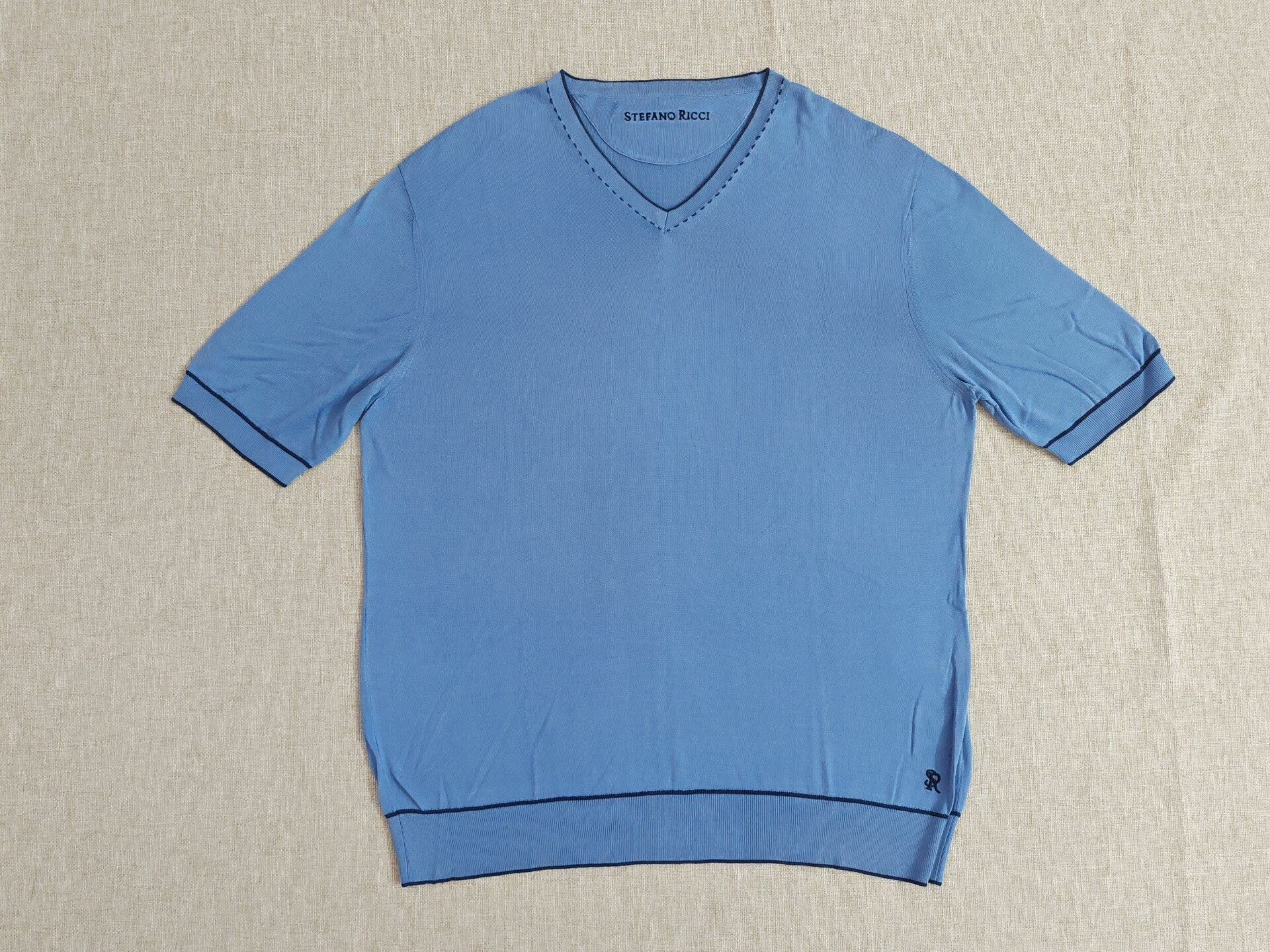 Stefano Ricci Stefano Ricci Men's Knit Short-Sleeve Tee Size US M / EU 48-50 / 2 - 1 Thumbnail