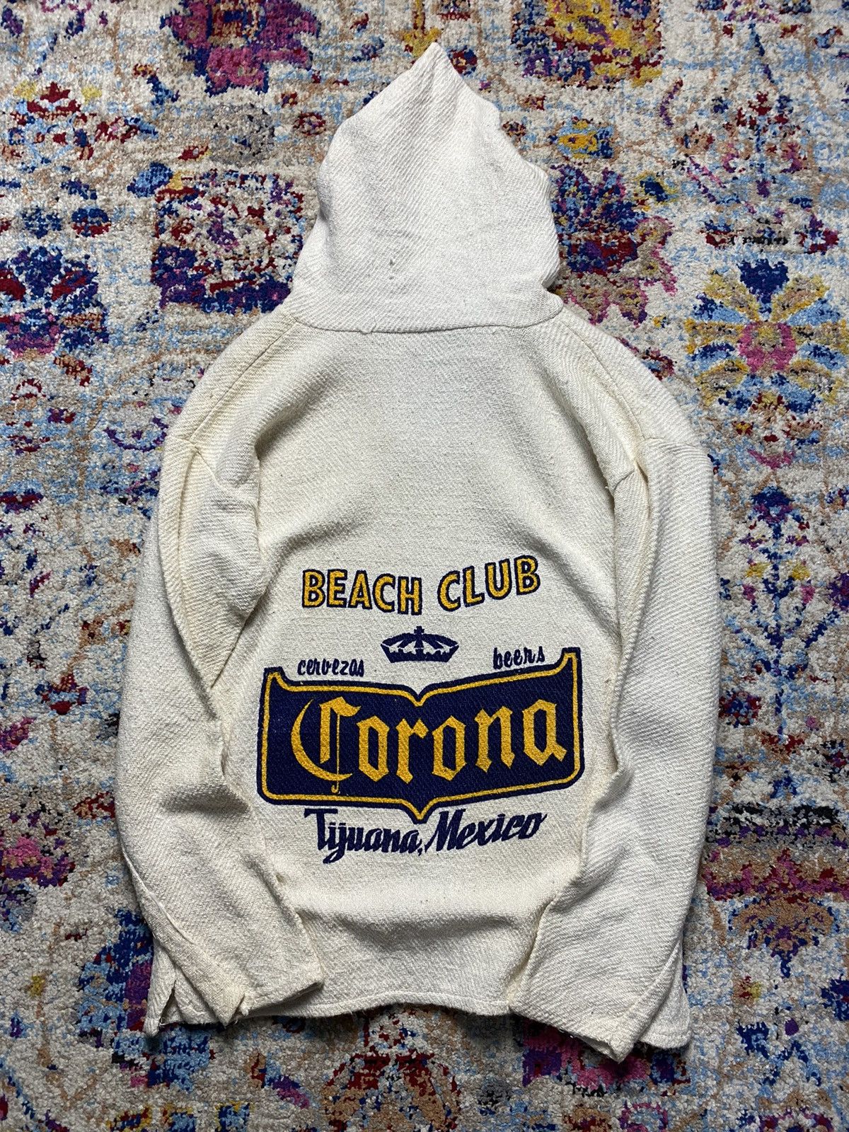 Vintage Vtg Corona Beach Club Tijuana Mexico Rucksack Hoodie Size US M / EU 48-50 / 2 - 1 Thumbnail
