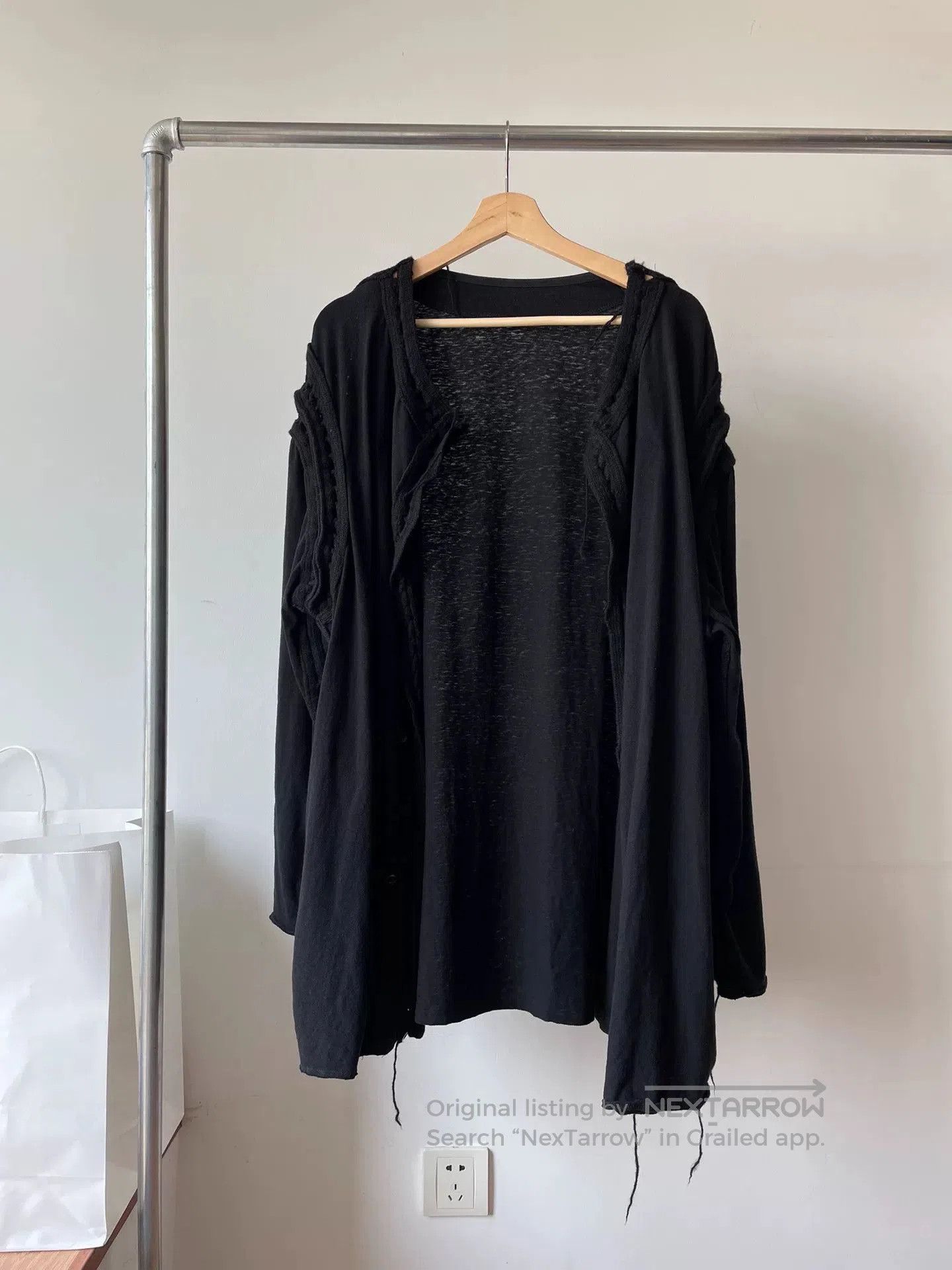 Yohji Yamamoto Yohji Yamamoto Pour Homme Black Cardigan. Size US M / EU 48-50 / 2 - 1 Thumbnail