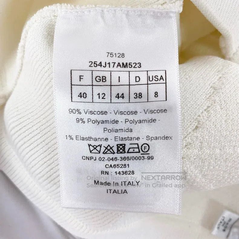 Dior Dior White knitted short skirt Size 26" / US 2 / IT 38 - 7 Thumbnail