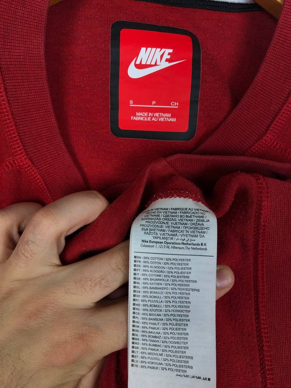 Nike Nike Tech Fleece Sweatshirt Crewneck Red size S Size US S / EU 44-46 / 1 - 8 Thumbnail