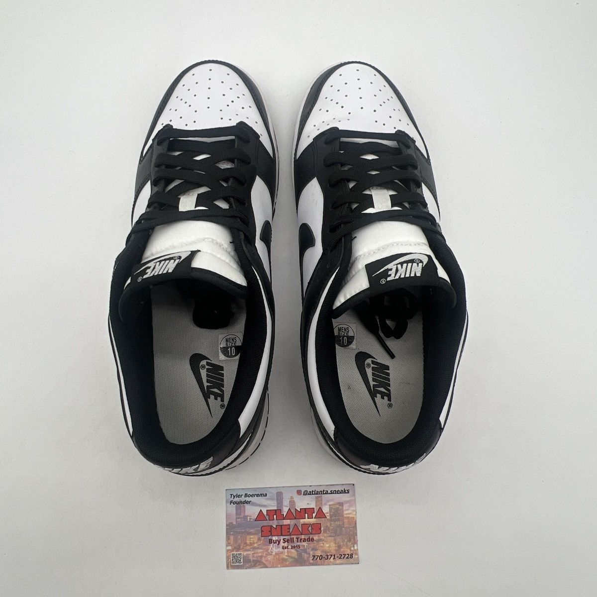 Nike Nike dunk low black white Size US 10 / EU 43 - 6 Thumbnail