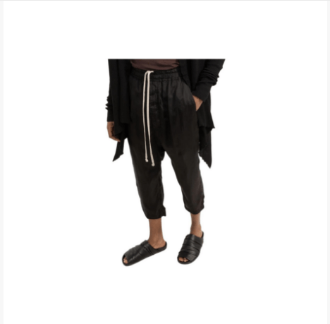 Rick Owens Rick Owens Black Drawstring Cargo Pants Men's Size 48 Size US 32 / EU 48 - 2 Thumbnail