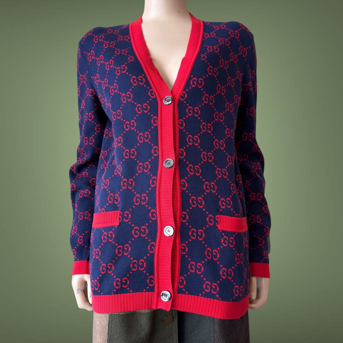 Gucci Gucci monogram women cardigan Size M / US 6-8 / IT 42-44 - 1 Thumbnail