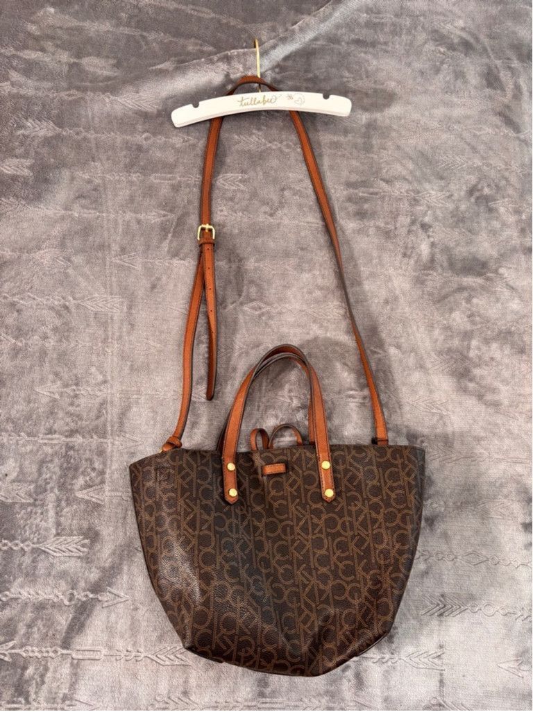 Calvin Klein Women's Calvin Klein Brown Tote Bag Medium Size ONE SIZE - 2 Thumbnail