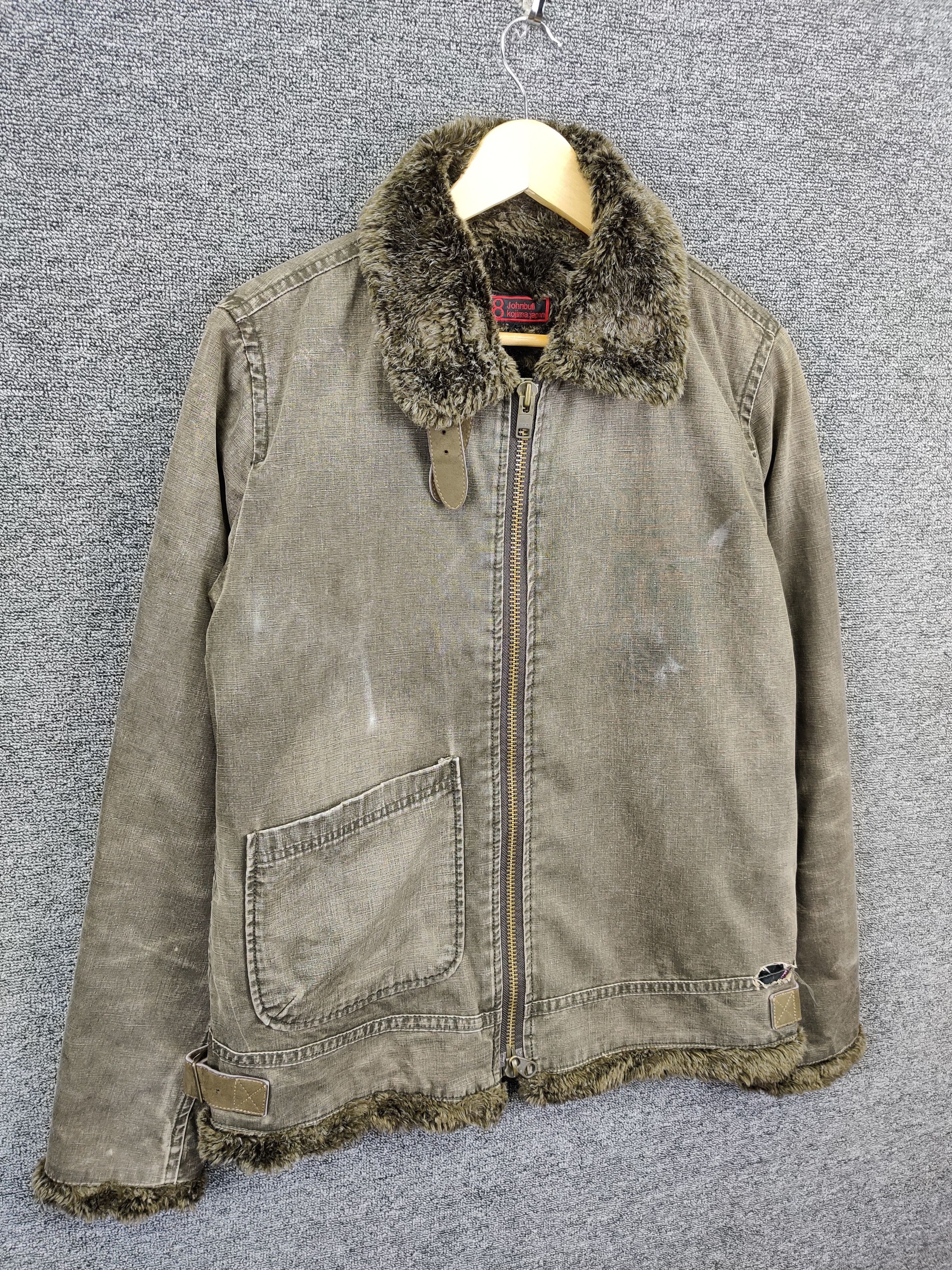 Johnbull Vintage John Bull Kojima Faux Fur Shearling Denim Jacket Size US L / EU 52-54 / 3 - 5 Thumbnail