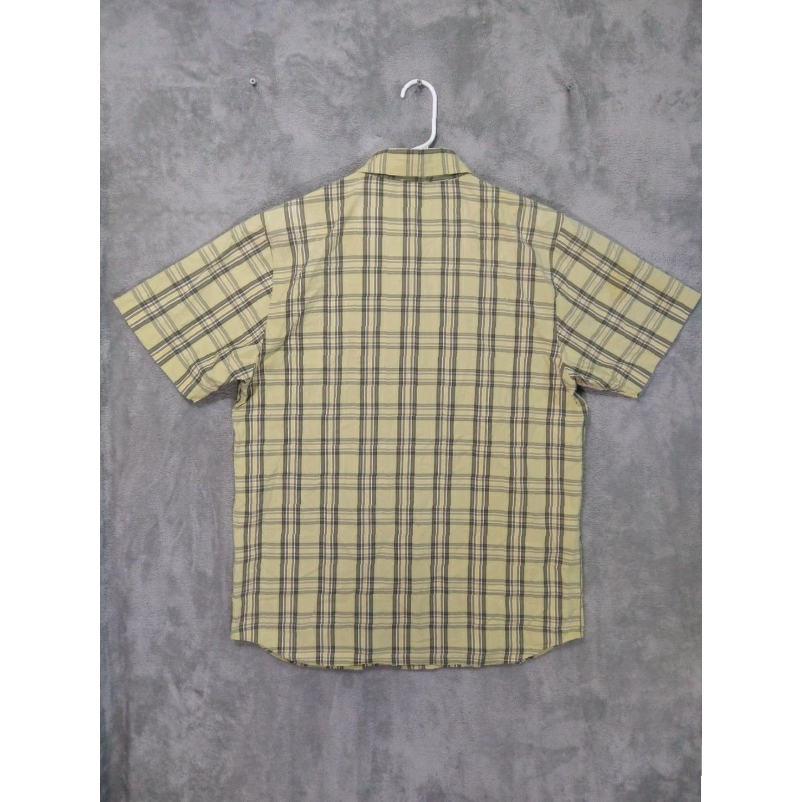 The North Face The North Face Shirt Mens L Yellow Plaid Button Up Short Sleeve Cotton Size US L / EU 52-54 / 3 - 2 Thumbnail