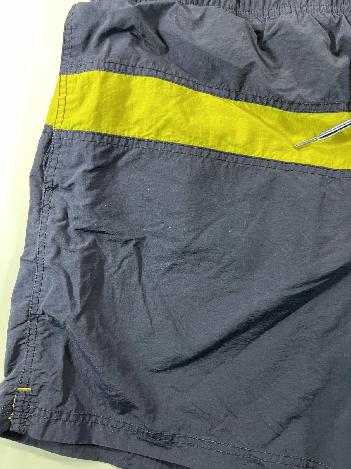 Nautica Nautica Men's Navy Swim Shorts with Yellow and White Accents Size US 34 / EU 50 - 4 Thumbnail
