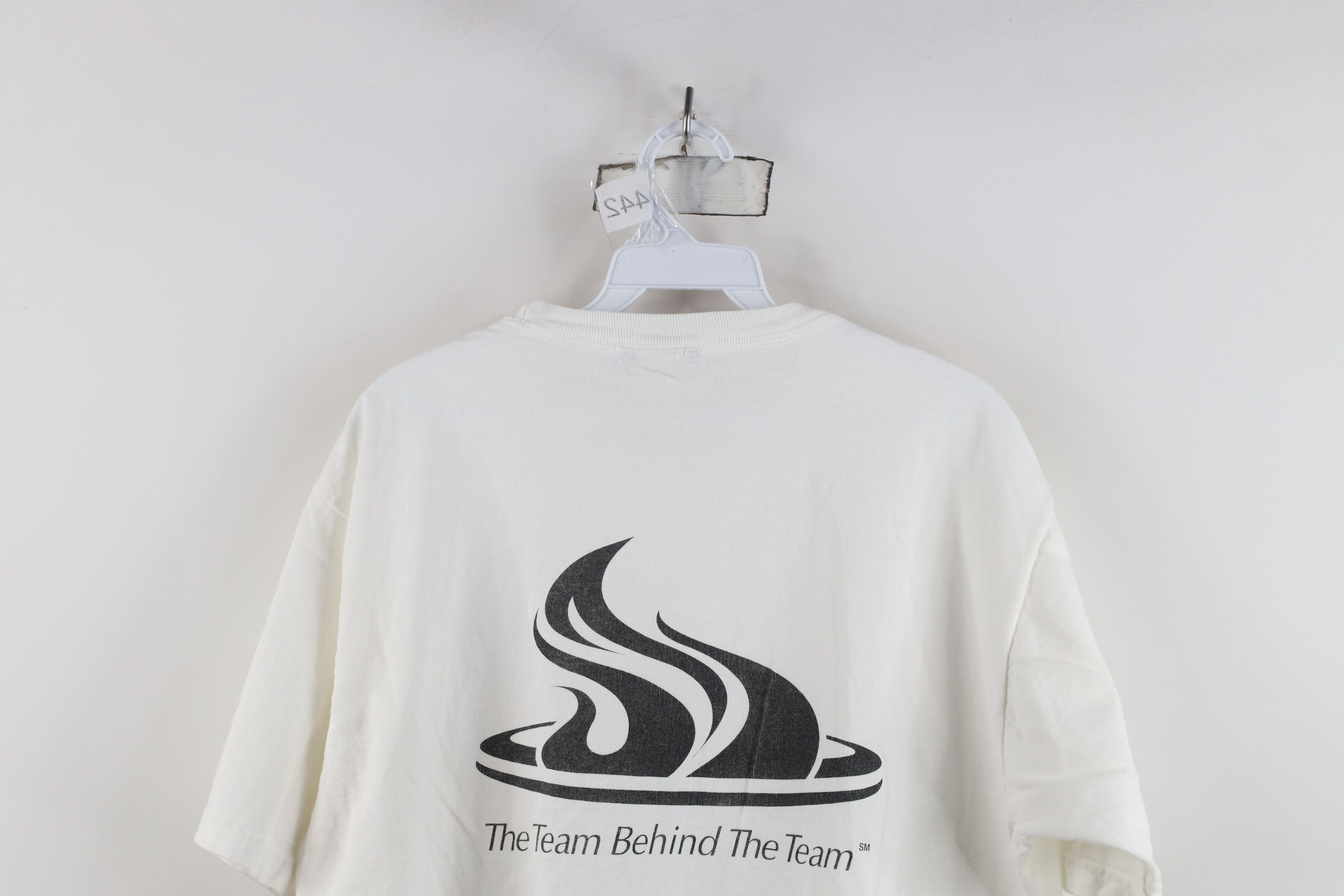 Vintage Vintage 90s Y2K Union Motors USA Olympics T-Shirt White Size L / US 10 / IT 46 - 10 Thumbnail