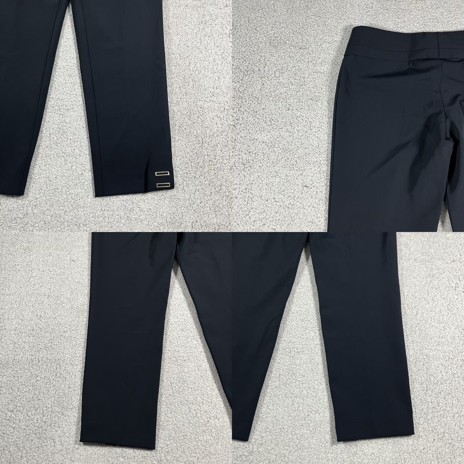 Escada ESCADA Pants Dress Pants Womens 38 Blue Straight Leg Trousers Stretch Size 26" / US 2 / IT 38 - 9 Thumbnail
