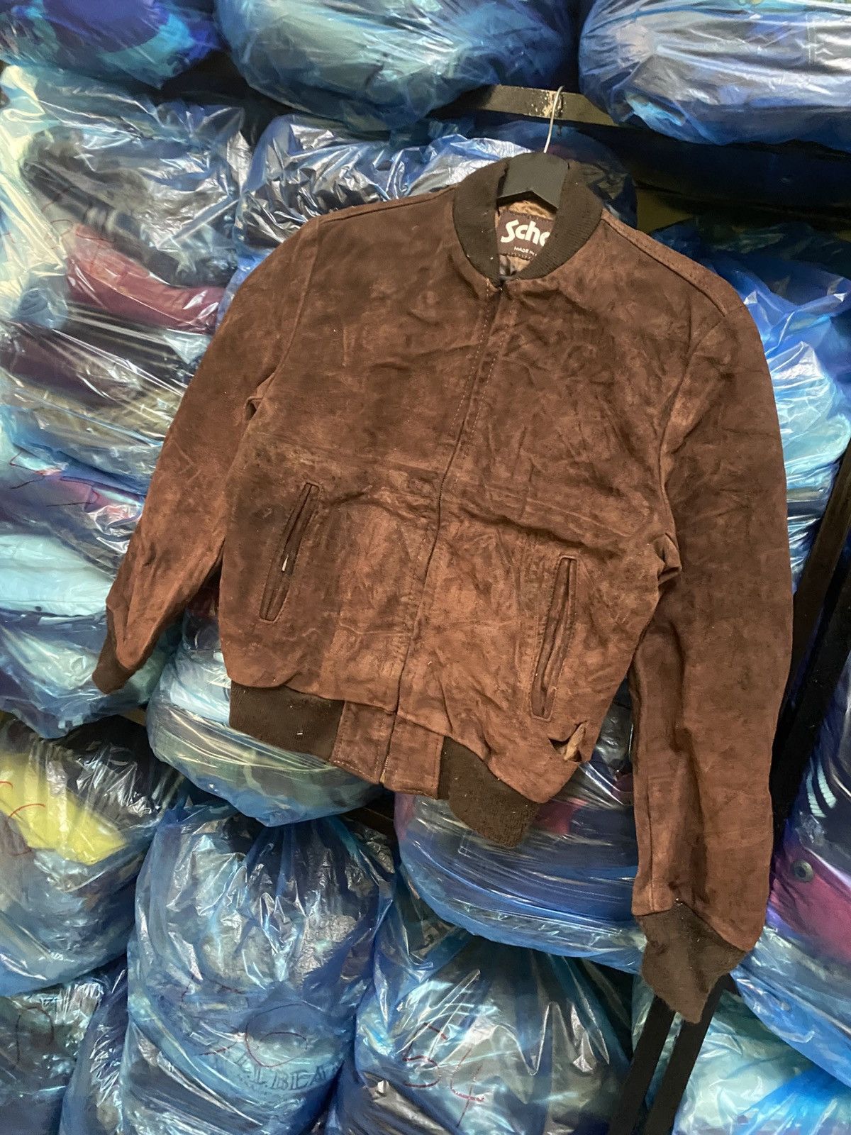 Schott Vintage Schott NYC Made in USA Brown Suede Bomber Jacket Size US S / EU 44-46 / 1 - 2 Thumbnail