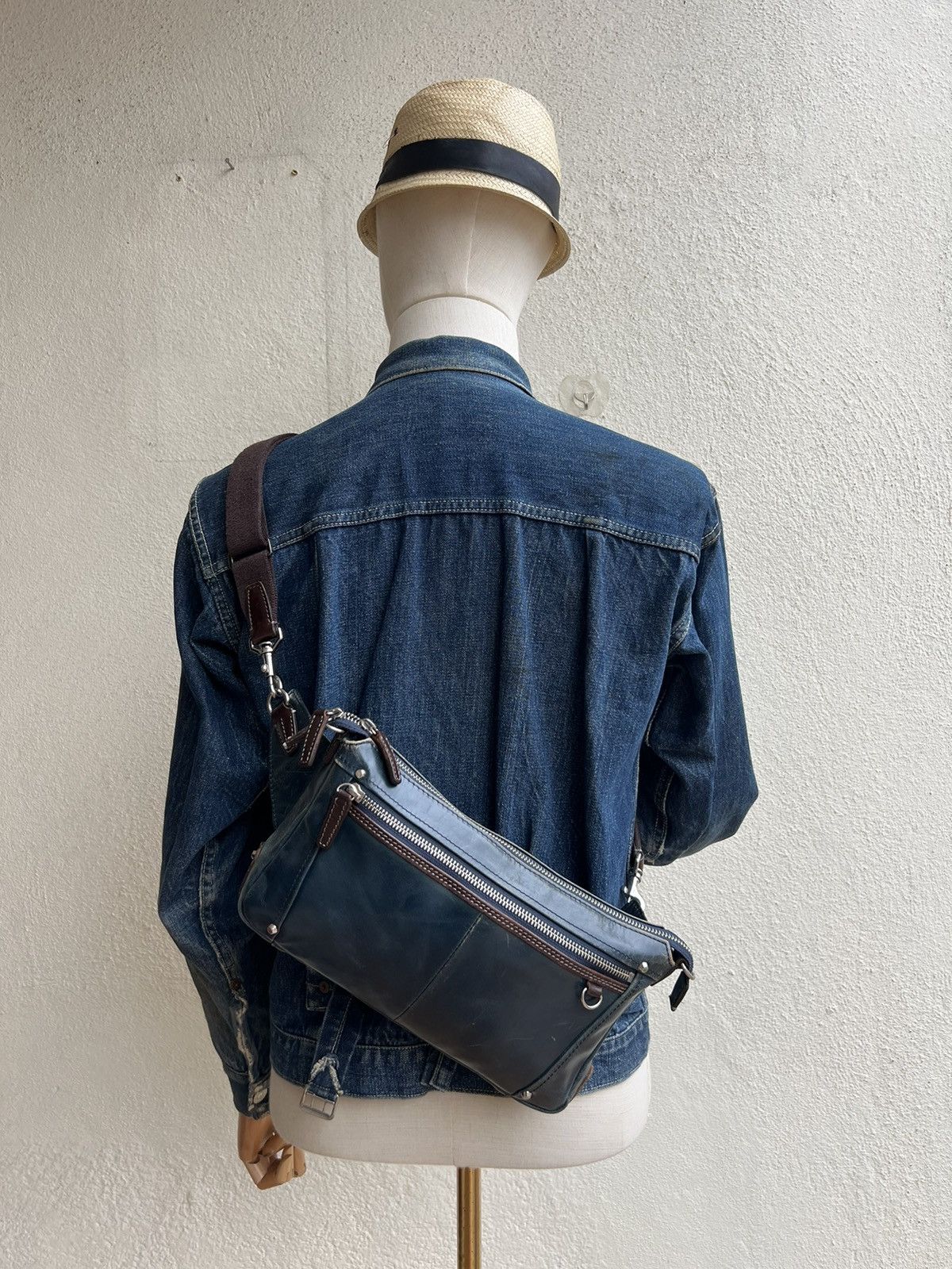Leather Kiefer Neu Japan Distressed Patina Leather Bag Size ONE SIZE - 24 Thumbnail