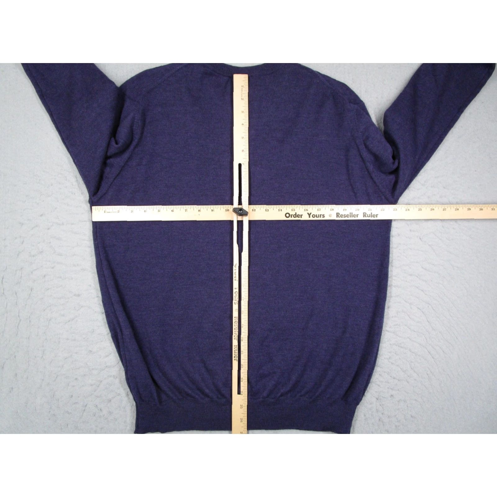 Vintage Giasone Sweater Mens XL Purple 100% Extra Fine Merino V Neck Made Italy Knit (Lightweight, Solid, Wool) Size US XL / EU 56 / 4 - 4 Thumbnail