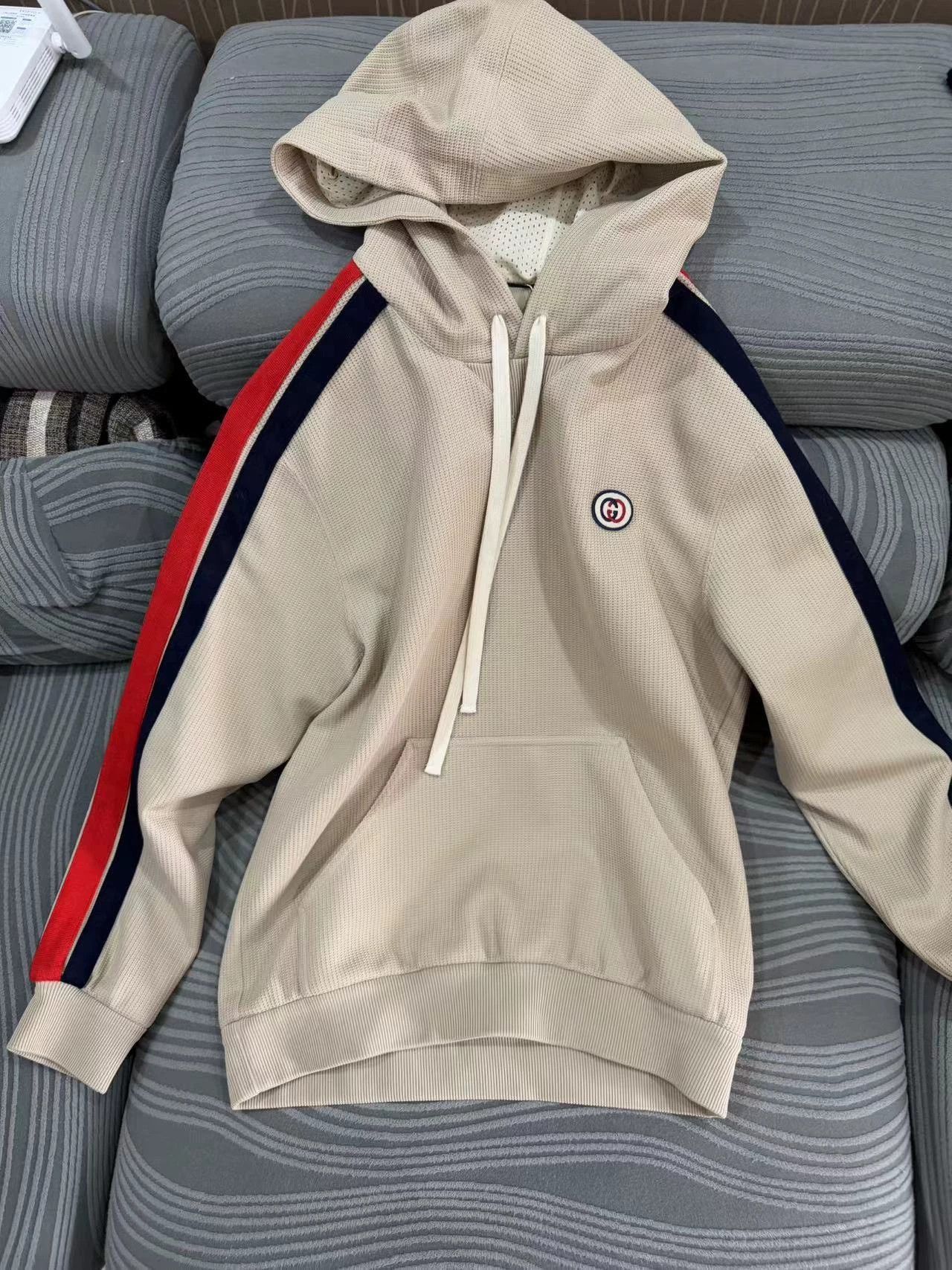 Gucci Multi Color Striped Hoodie with Drawstring, XS Size US XS / EU 42 / 0 - 1 Thumbnail