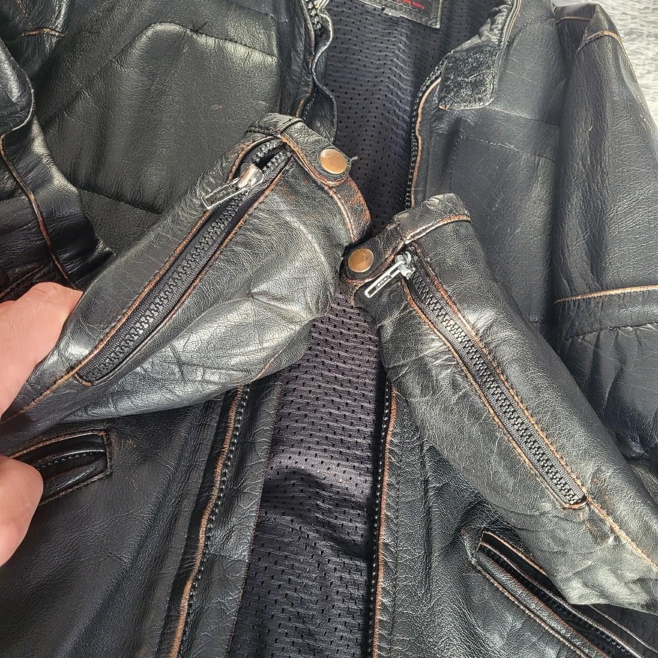 Other Chyston Men's Leather Jacket Black Leather Size L Size US L / EU 52-54 / 3 - 7 Thumbnail