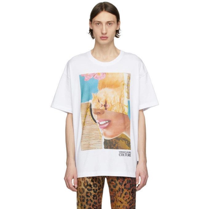 Versace × Versace Jeans Couture Versace Jeans Couture x Rosa Burgess Logo Graphic Tee Tshirt Size US L / EU 52-54 / 3 - 1 Thumbnail