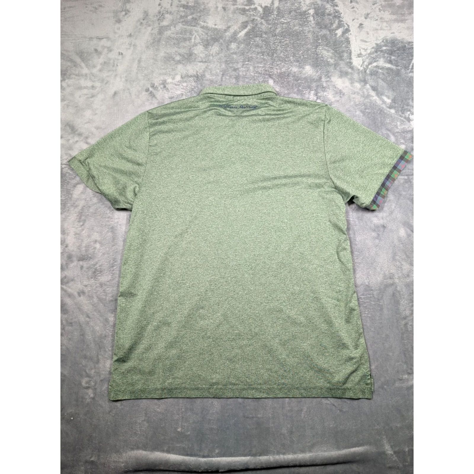 Vintage William Murray Polo Shirt Mens XL Green Heather Golf Performance Stretch Top Size US XL / EU 56 / 4 - 7 Thumbnail