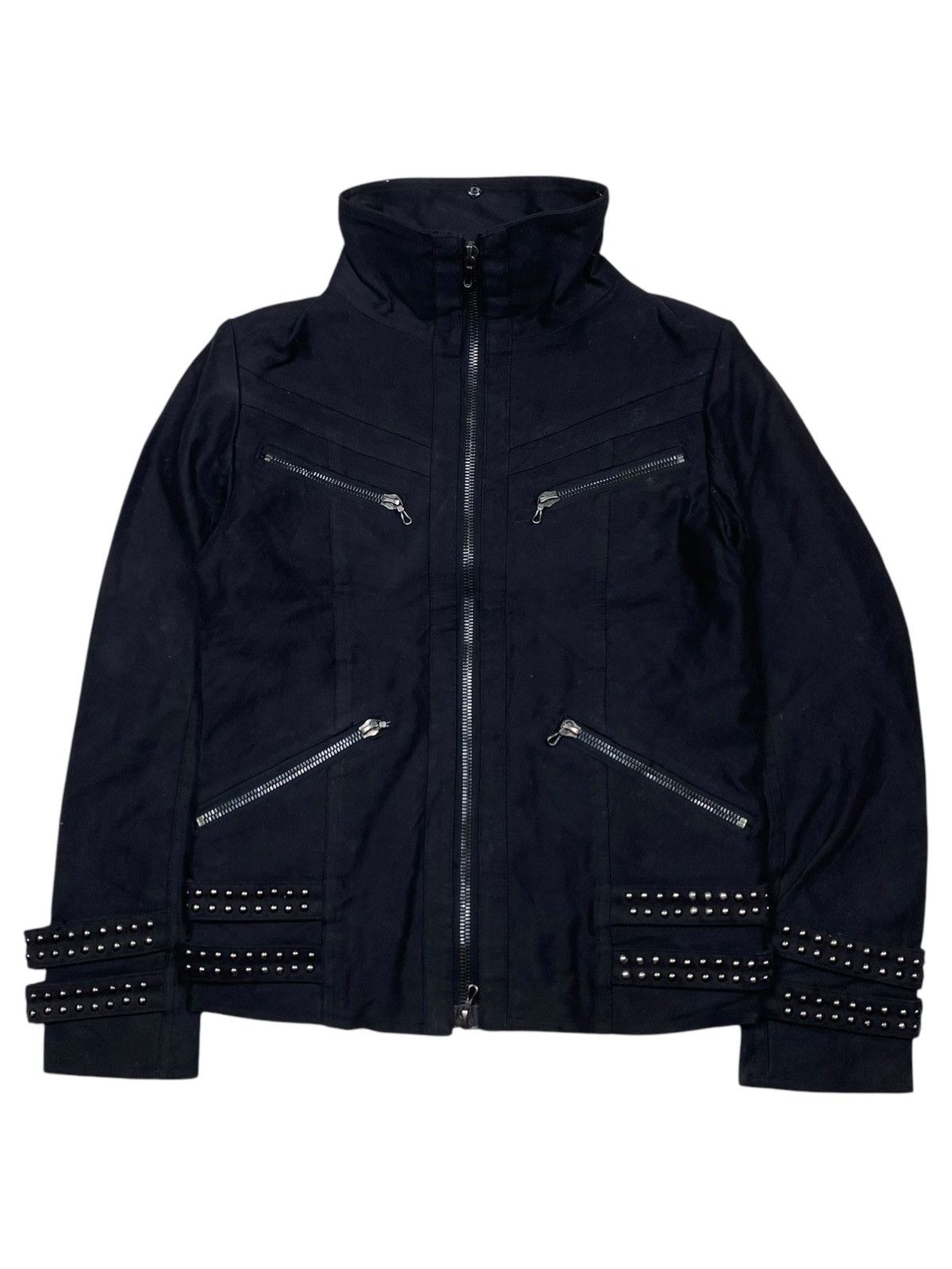 2000s Shellac - Riri Zips Studded Rider Jacket