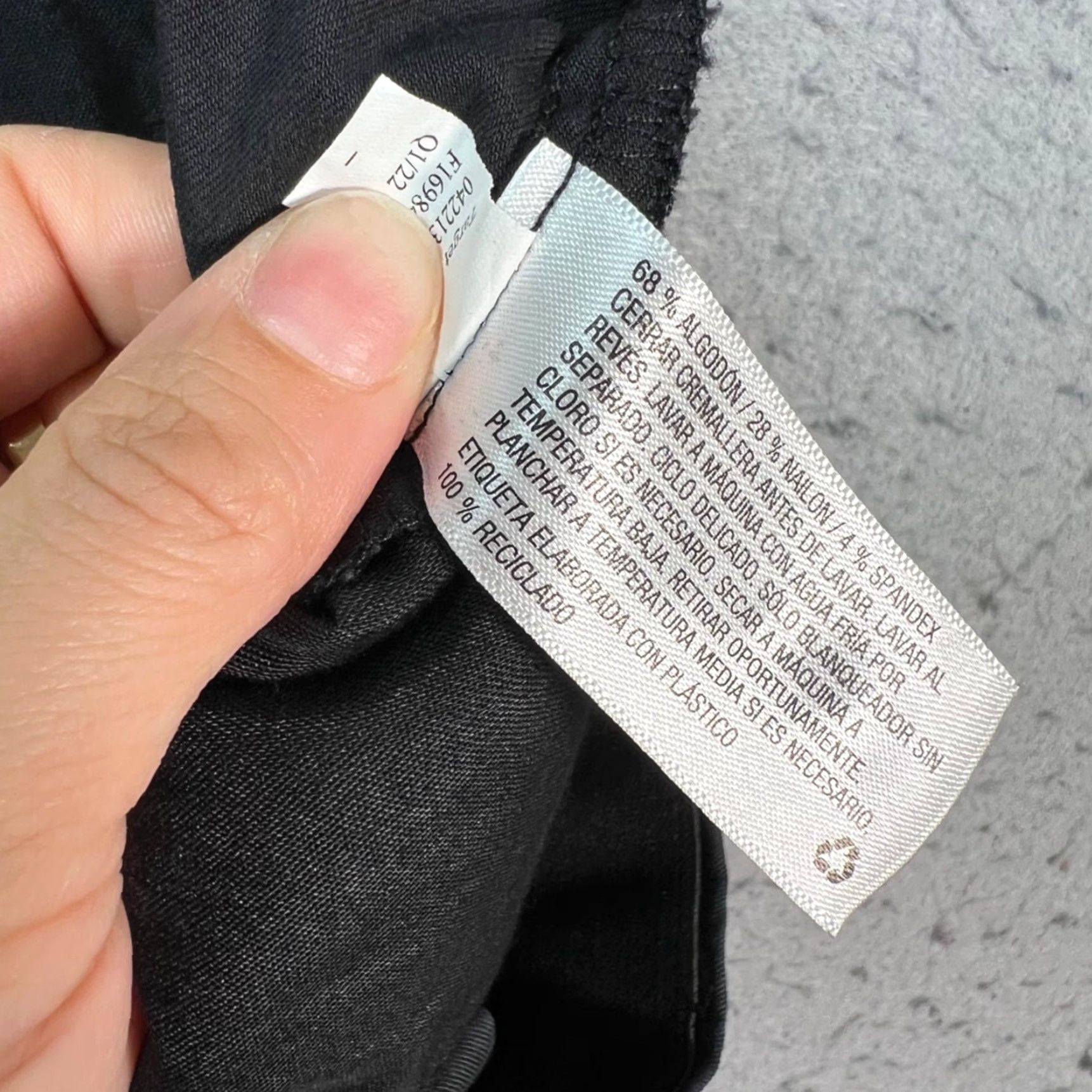 Vintage Goodfellow & Co Mens Slim Chino Pants 33x28 Black Cotton Nylon Flat Front Button Zip Straight Inseam 28 - Casual Business Shirt? Size US 33 - 5 Thumbnail