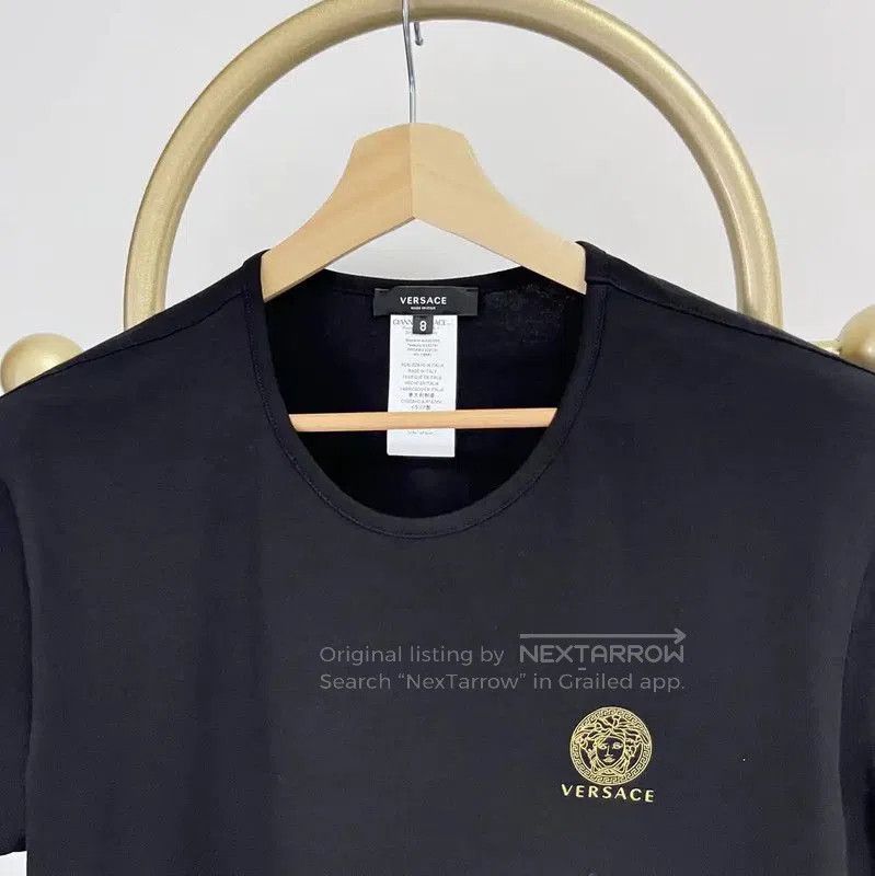 Versace Versace Black Cotton Blend Printed T-Shirt . Size US M / EU 48-50 / 2 - 2 Thumbnail