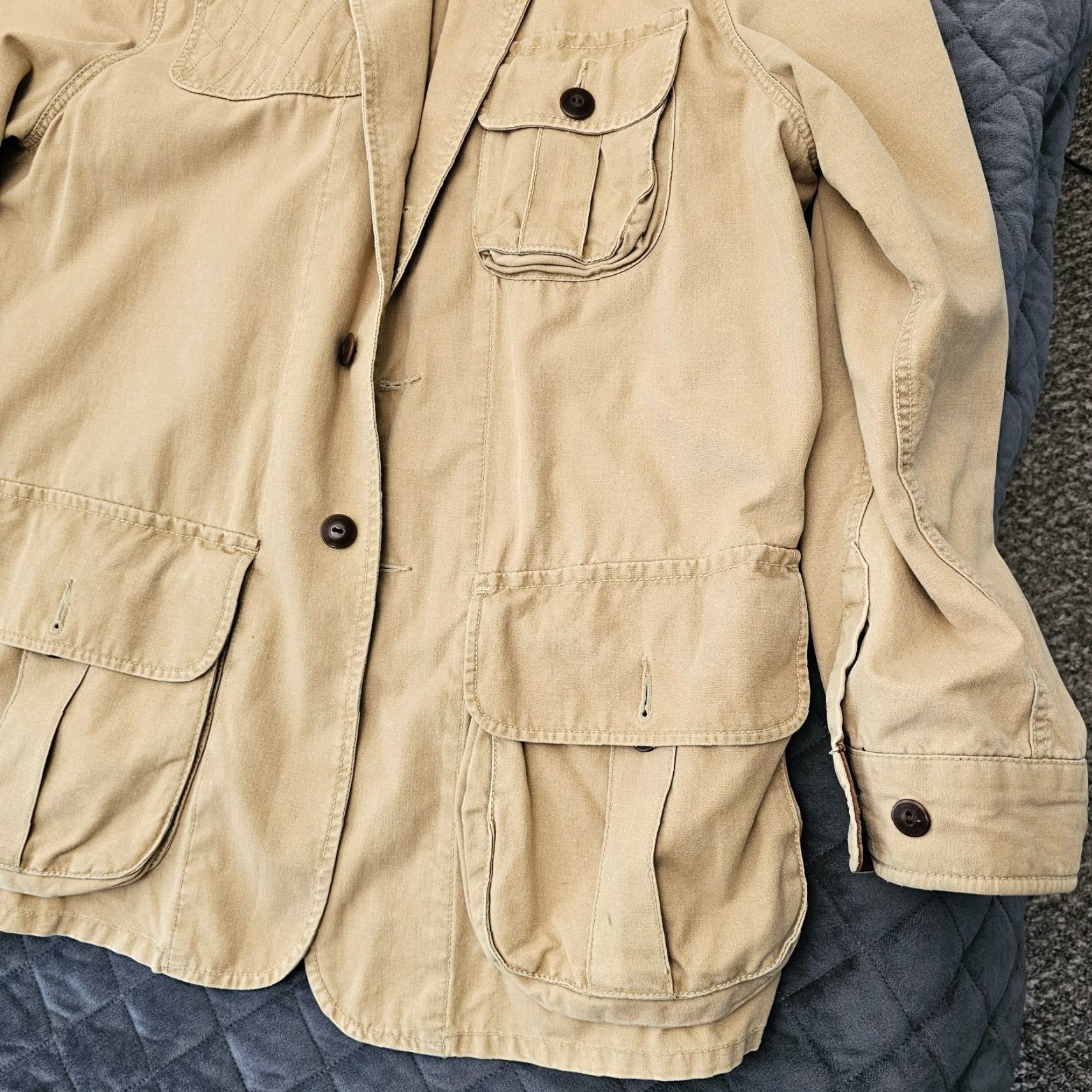 Polo Ralph Lauren Polo Ralph Lauren Field Jacket Size XL Canvas Leather Trim Sportsman Half Belt Size US XL / EU 56 / 4 - 4 Thumbnail