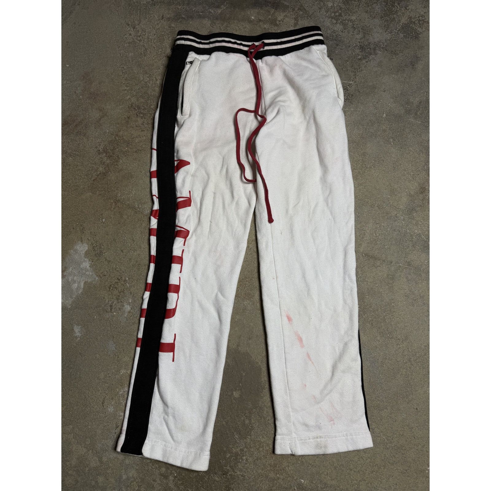 Amiri Amiri Side Logo Sweats White Used Large Size US 36 / EU 52 - 1 Thumbnail