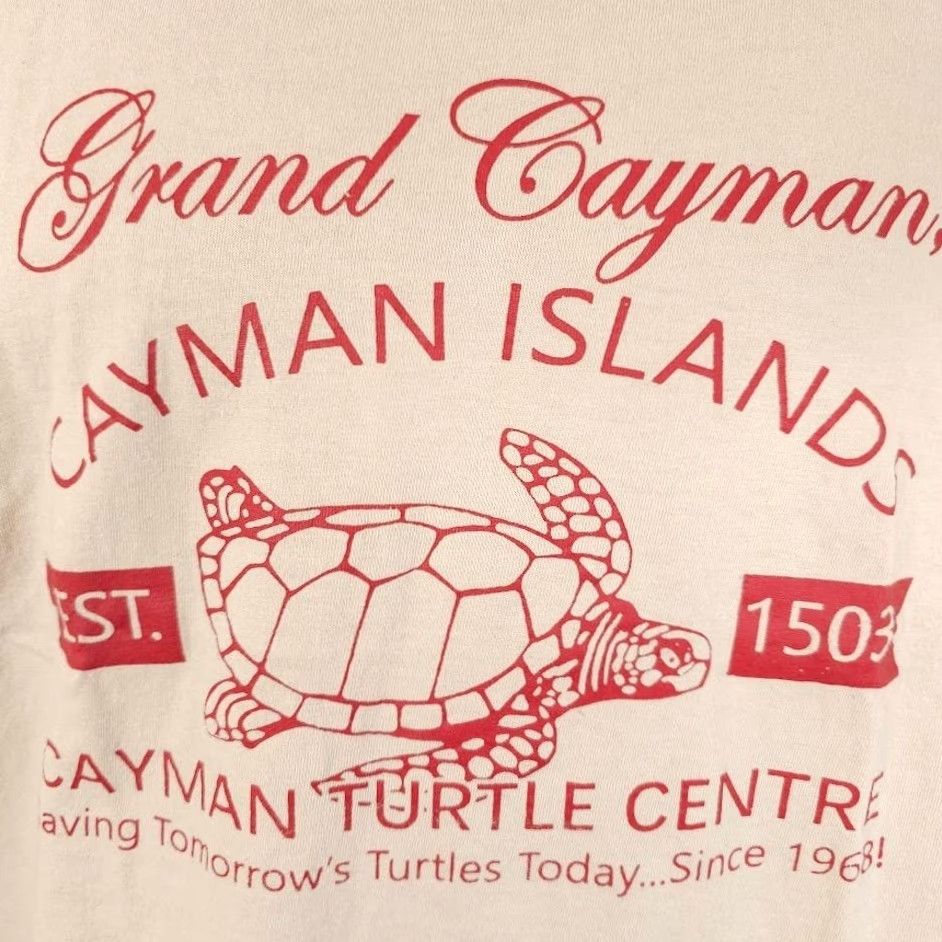 Vintage Cayman Islands T Shirt Mens Size Medium Beige Grand Cayman Turtle Centre T-Shirt, Caribbean, Tropical, Travel, Destination, Souvenir (M) Mens Size US M / EU 48-50 / 2 - 3 Thumbnail