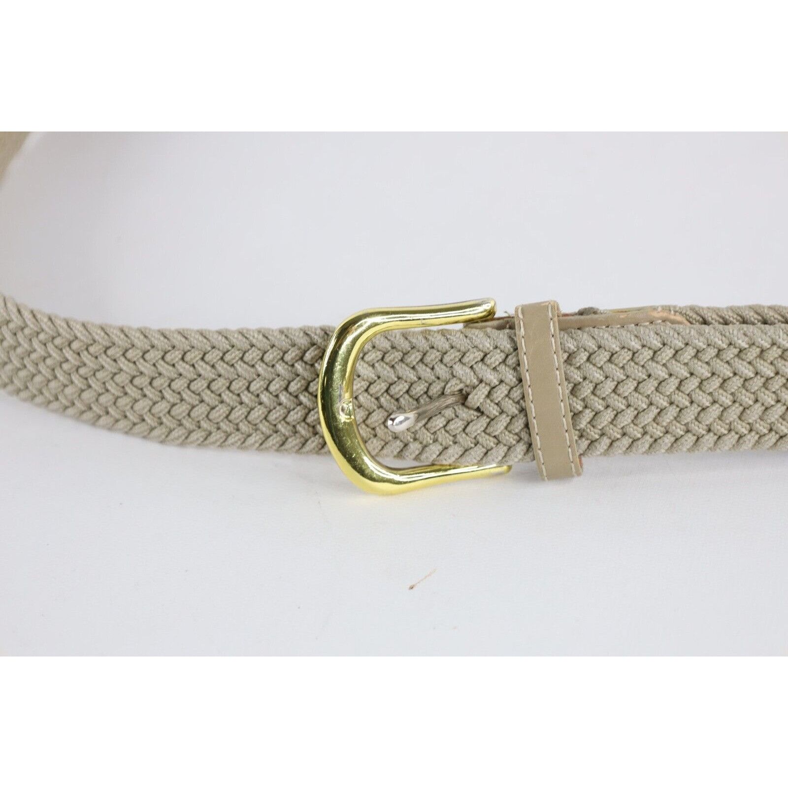 Vintage Vintage 90s Streetwear Metal Leather Braided Stretch Belt Size ONE SIZE - 2 Thumbnail