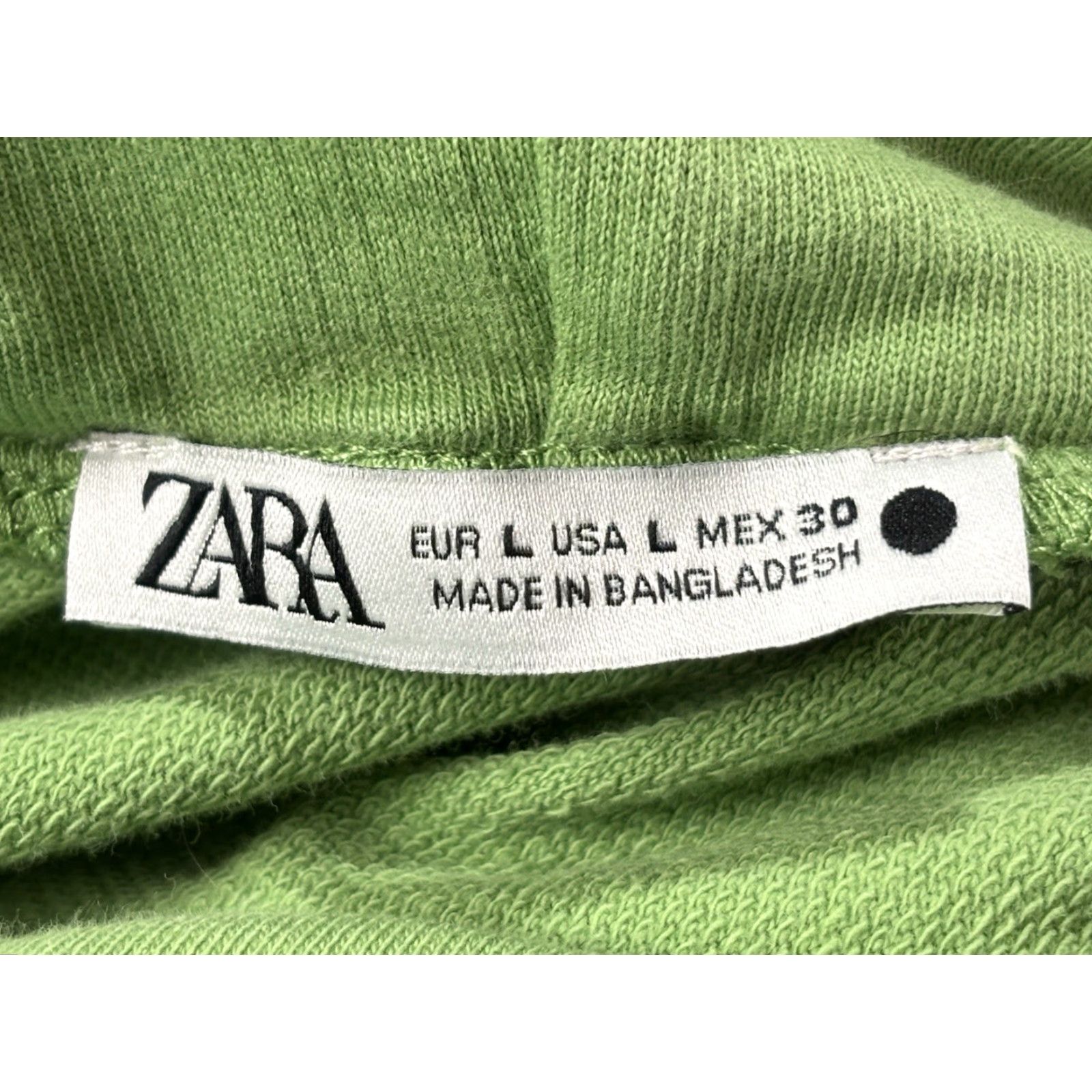 Zara ZARA Hooded Midi Dress Large Green Casual Shift Womens Size L / US 10 / IT 46 - 6 Thumbnail