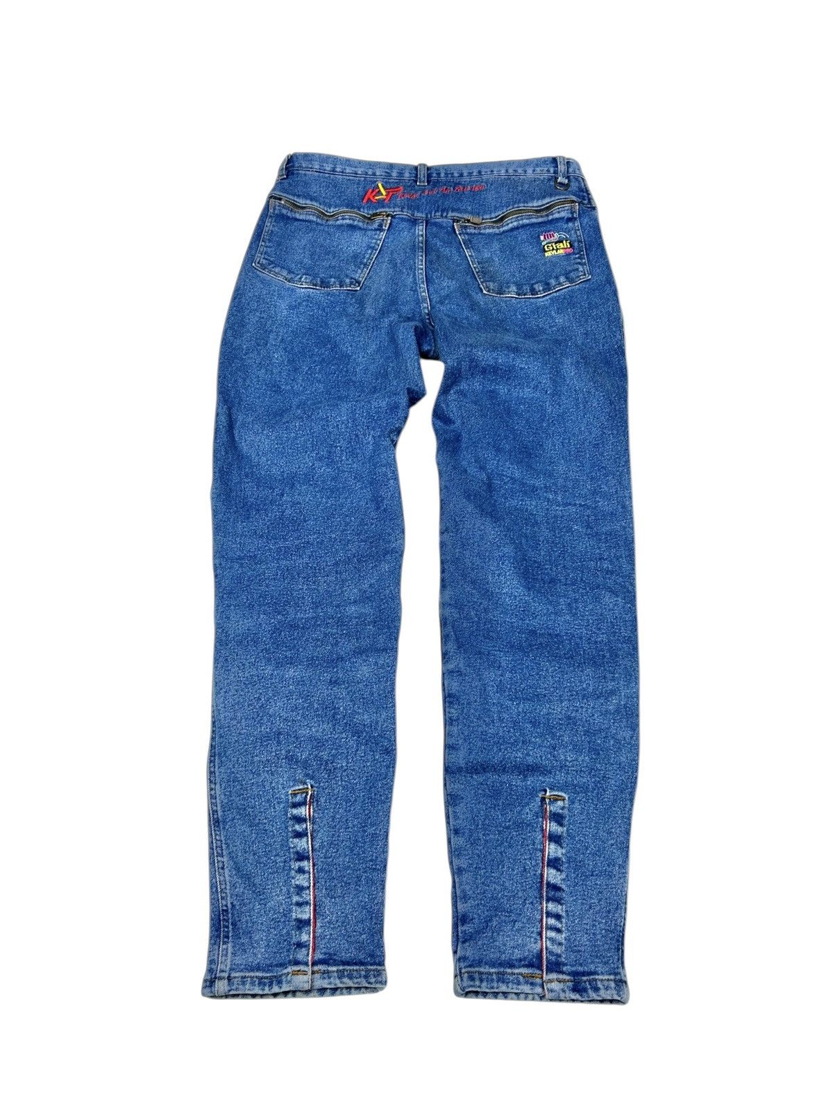 Vintage Vintage Giali Kevlar Motorcycle Denim Jeans Drake y2k racing Size US 33 - 2 Thumbnail