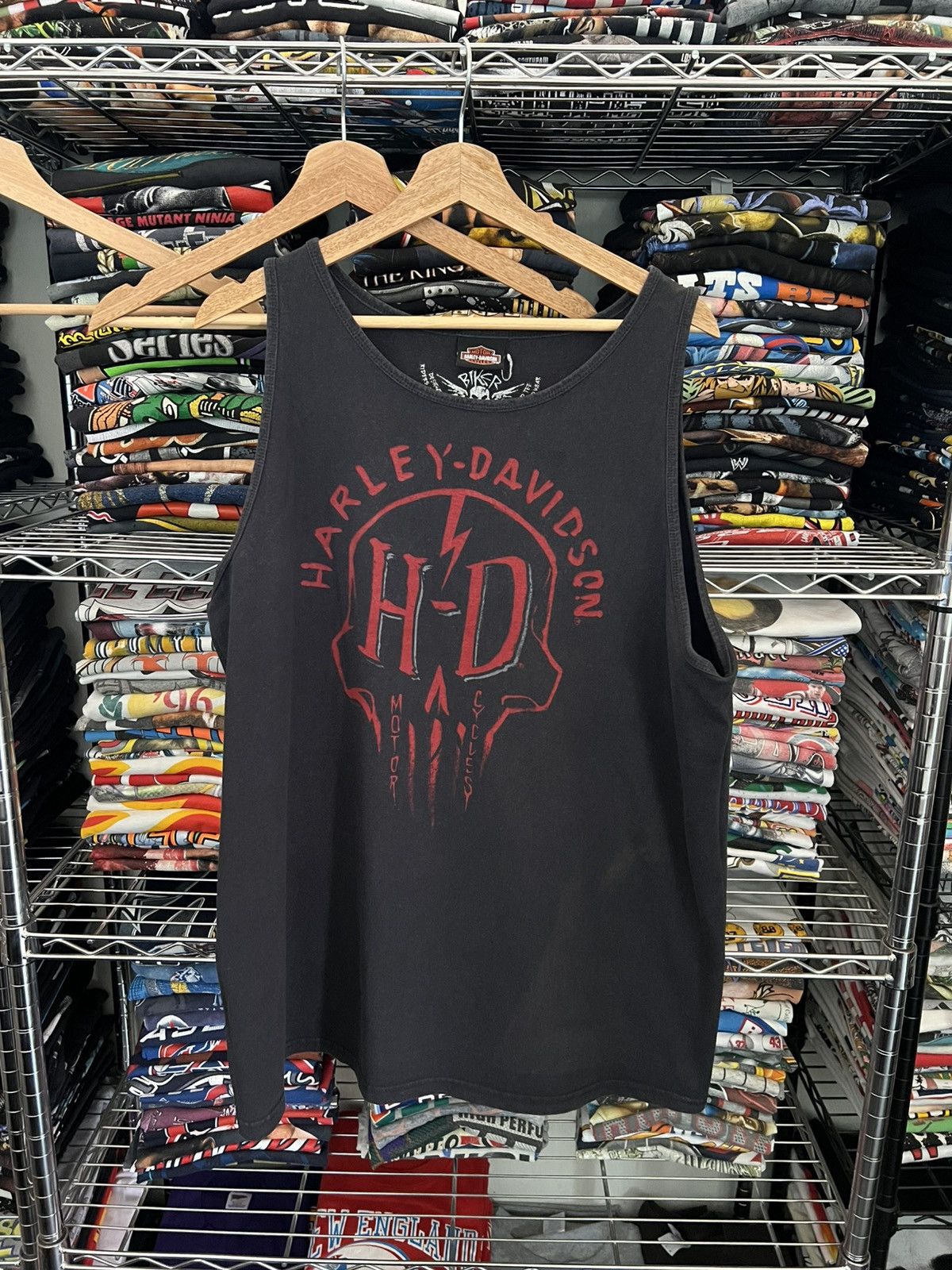 Harley Davidson 2000s H-D San Jose Skull Tee Size US XL / EU 56 / 4 - 1 Thumbnail