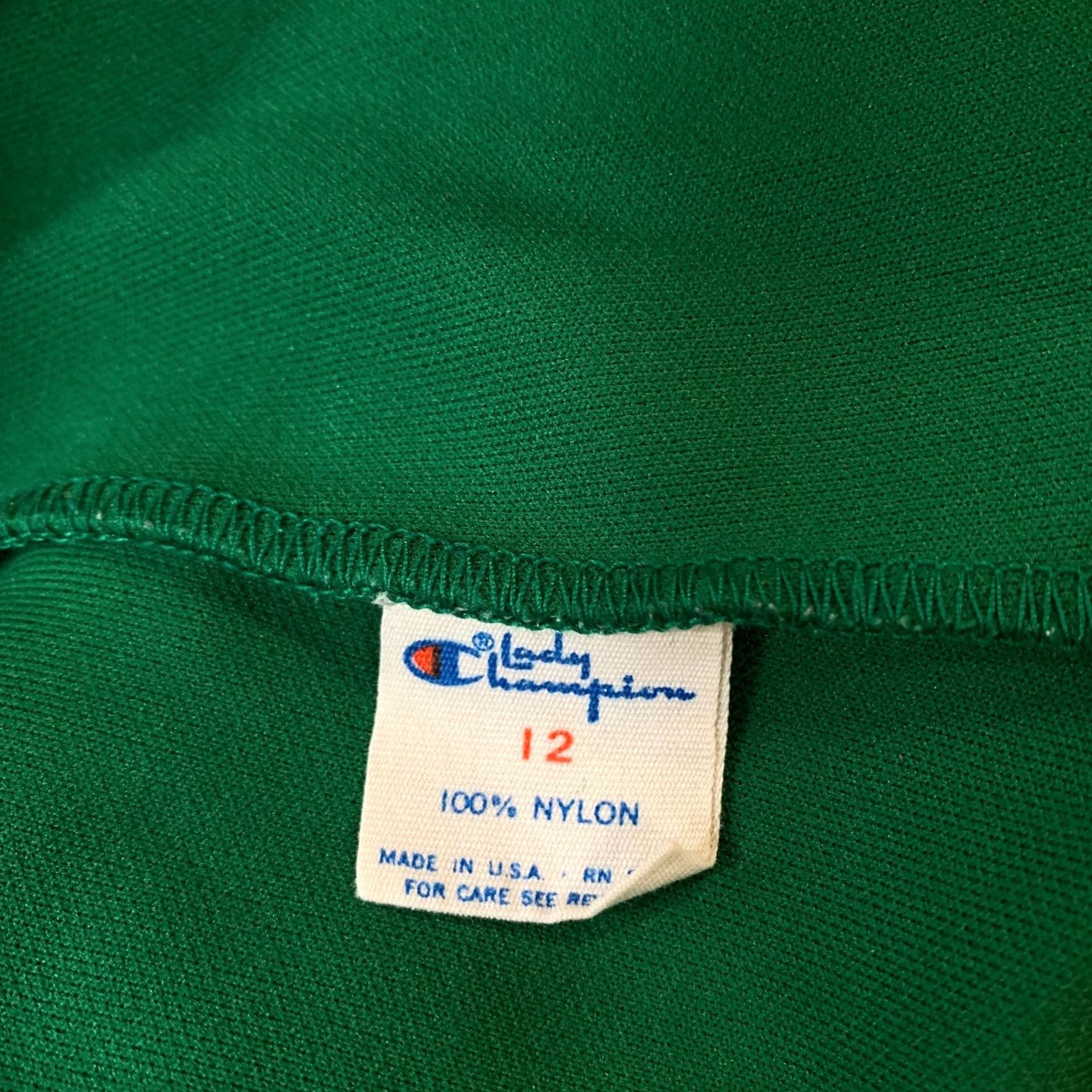 Champion VINTAGE Champion Shorts Womens Juniors Size 12 Fits 24X4 Green Yellow 80s 70s Size 34" / US 12 / IT 48 - 2 Thumbnail