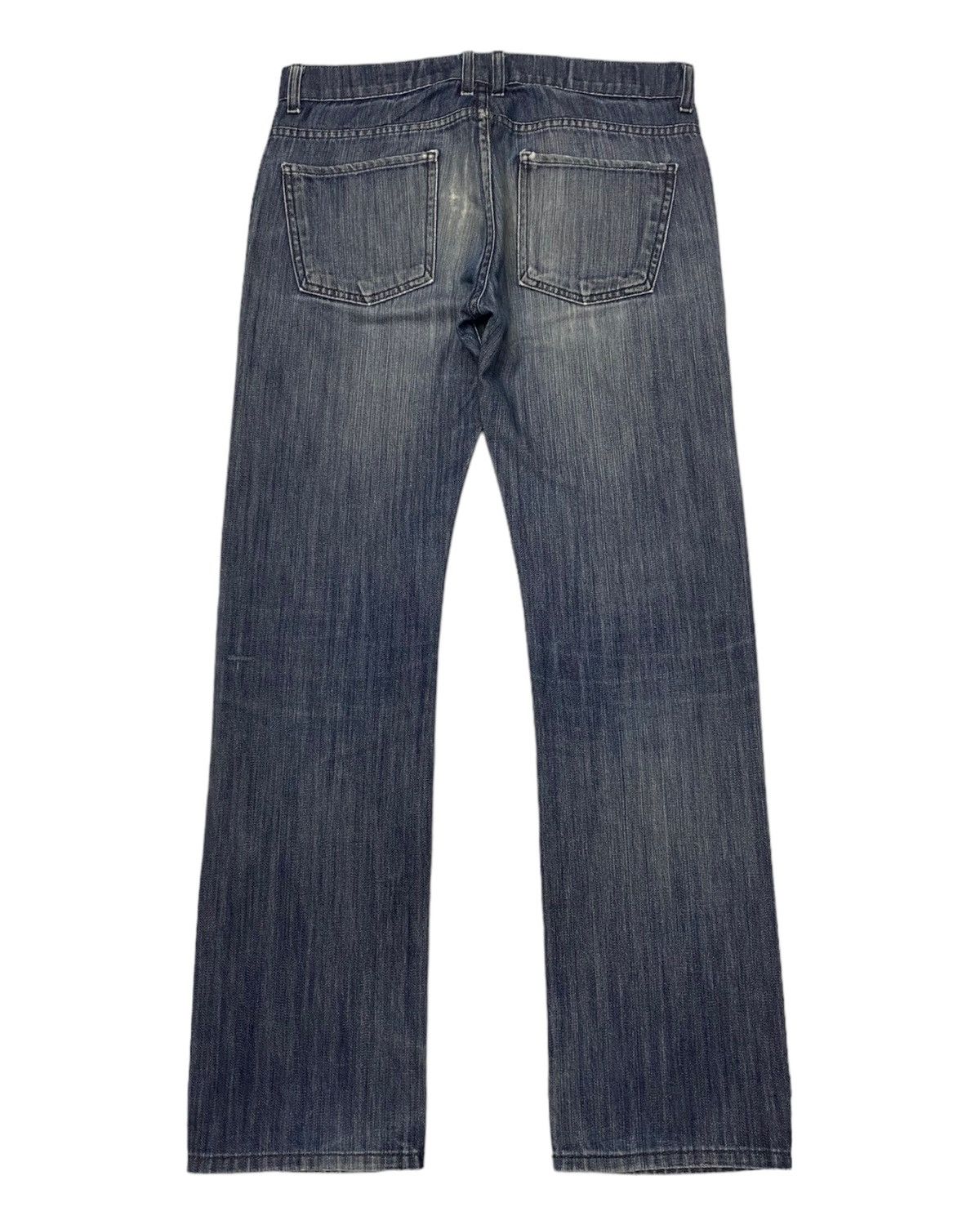 Japanese Brand 🔥Made In USA Heritage 1981 Distressed Denim Jeans Size US 34 / EU 50 - 3 Thumbnail